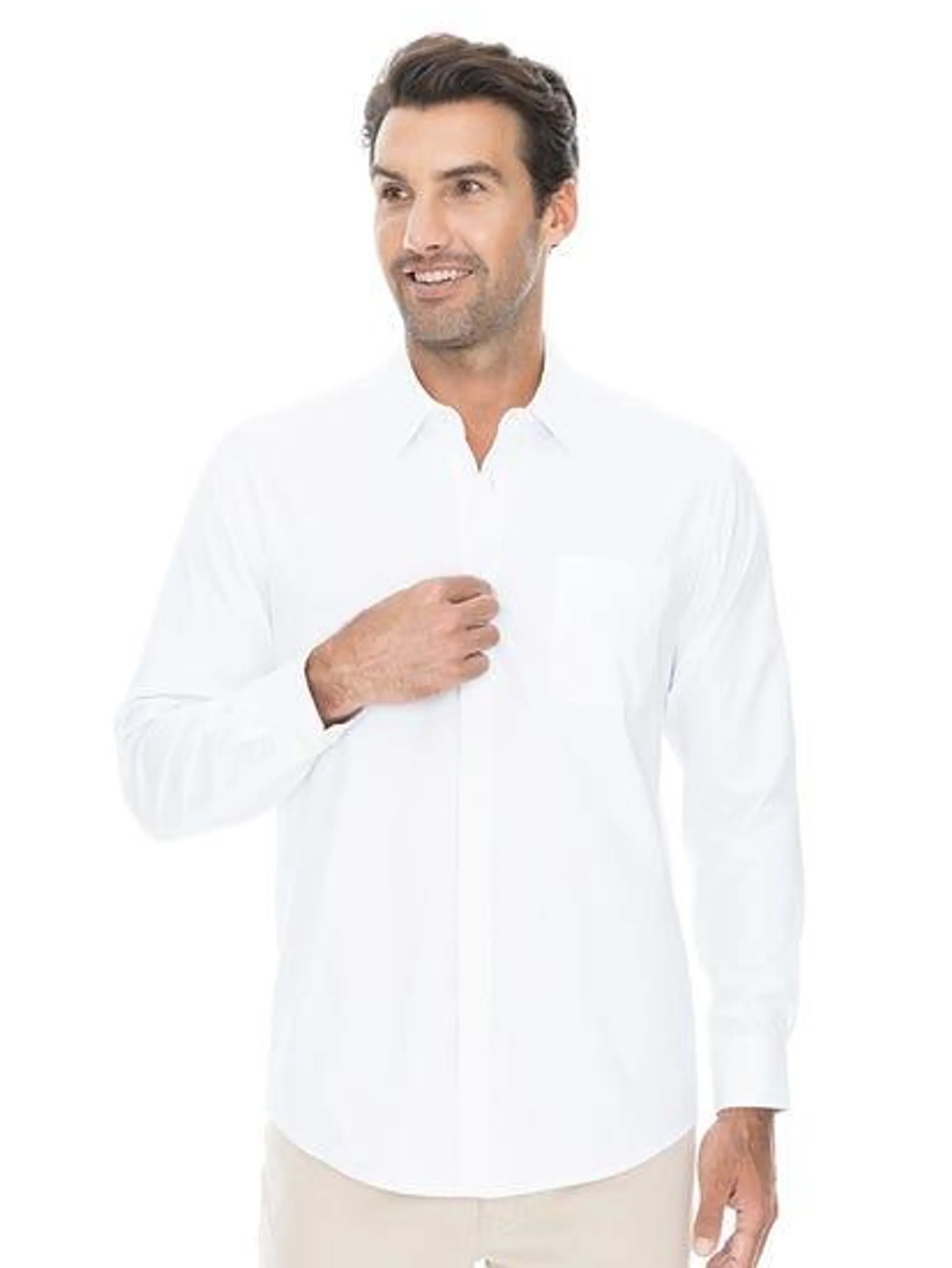 Business Shirt White Dobby