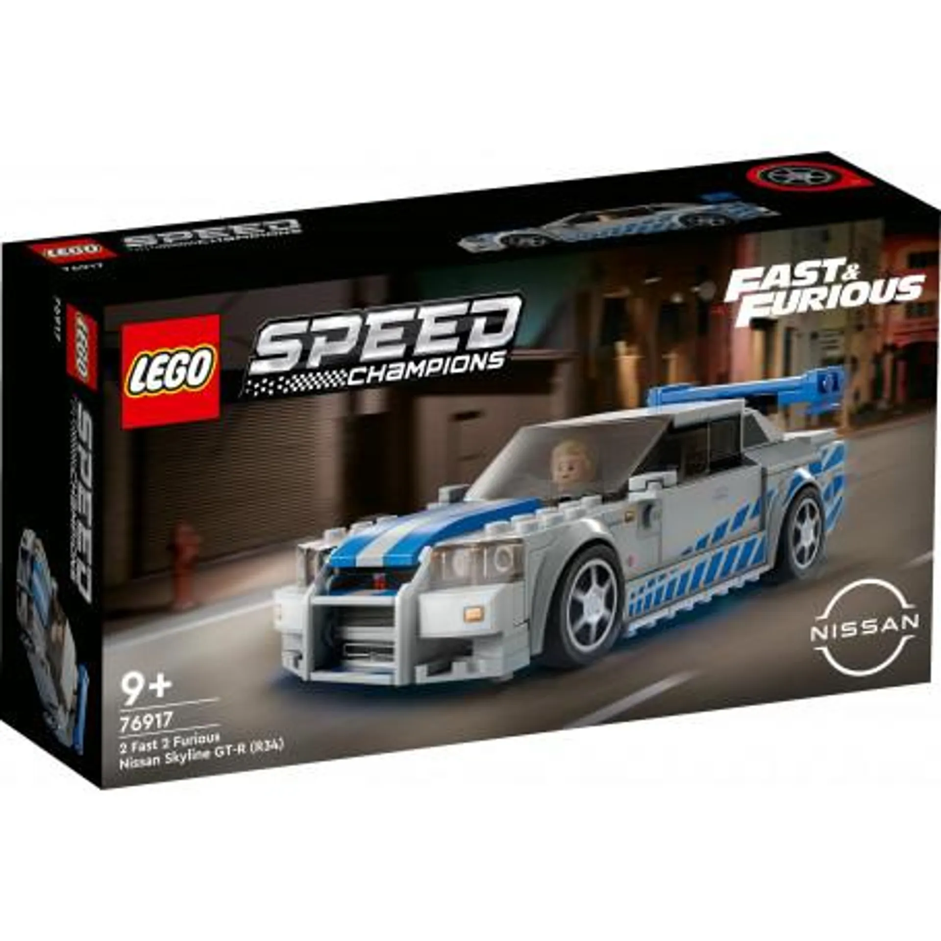 LEGO Speed Champions 2 Fast 2 Furious Nissan Skyline GT-R (R34) 76917