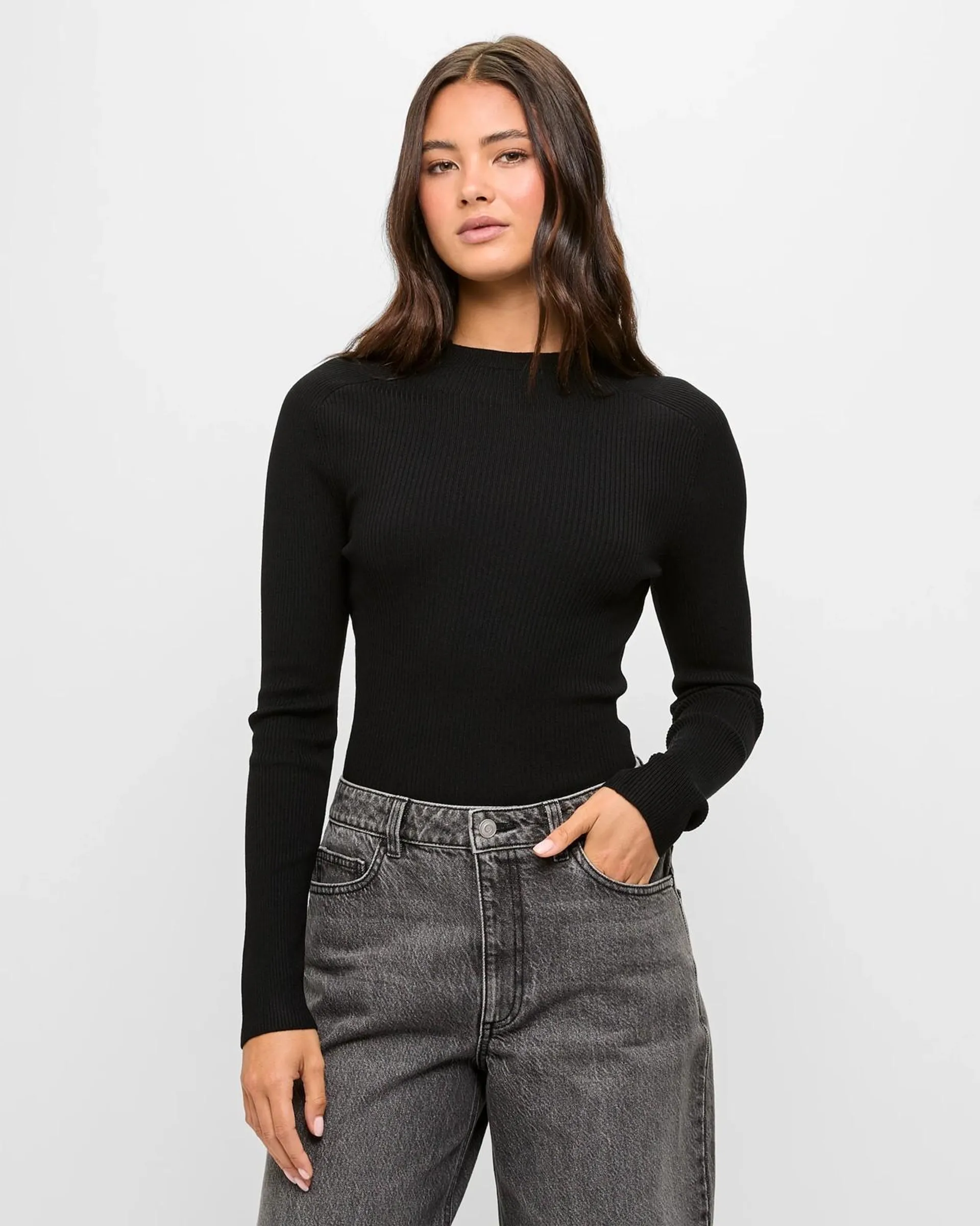Knit Skivvy - Lily Loves - Black