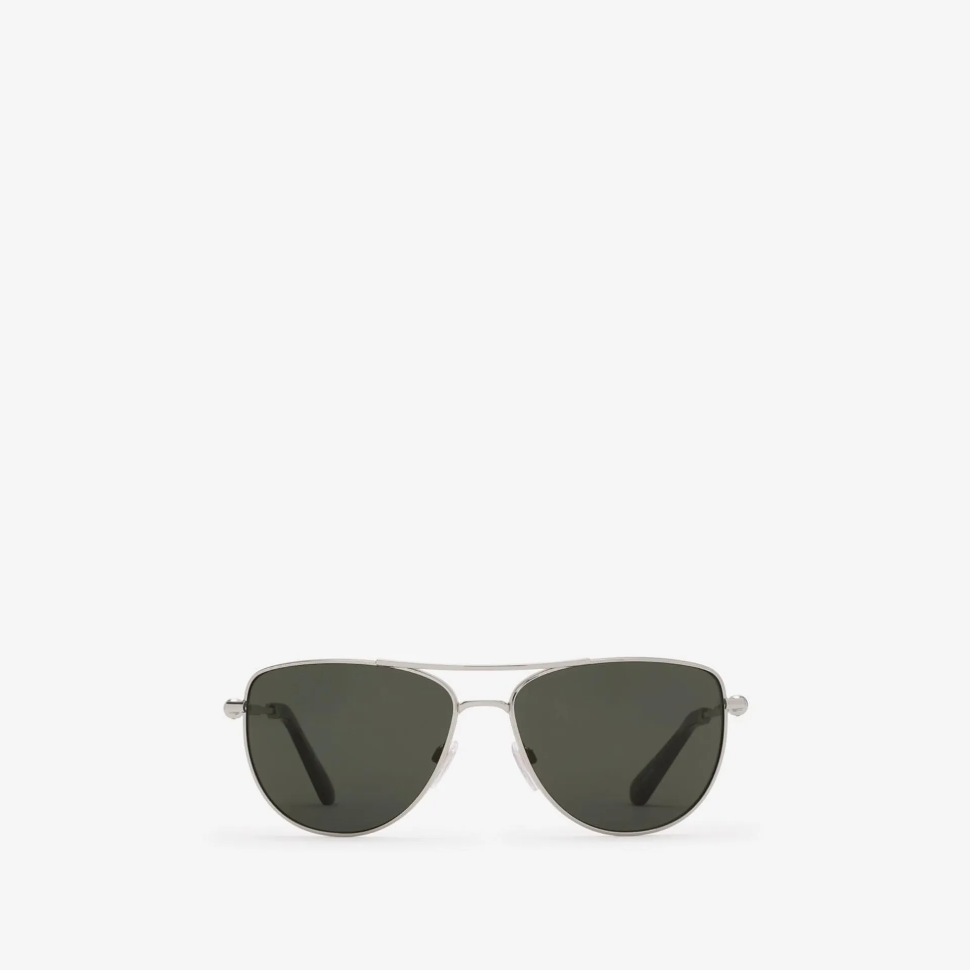 Metal Logo Square Sunglasses