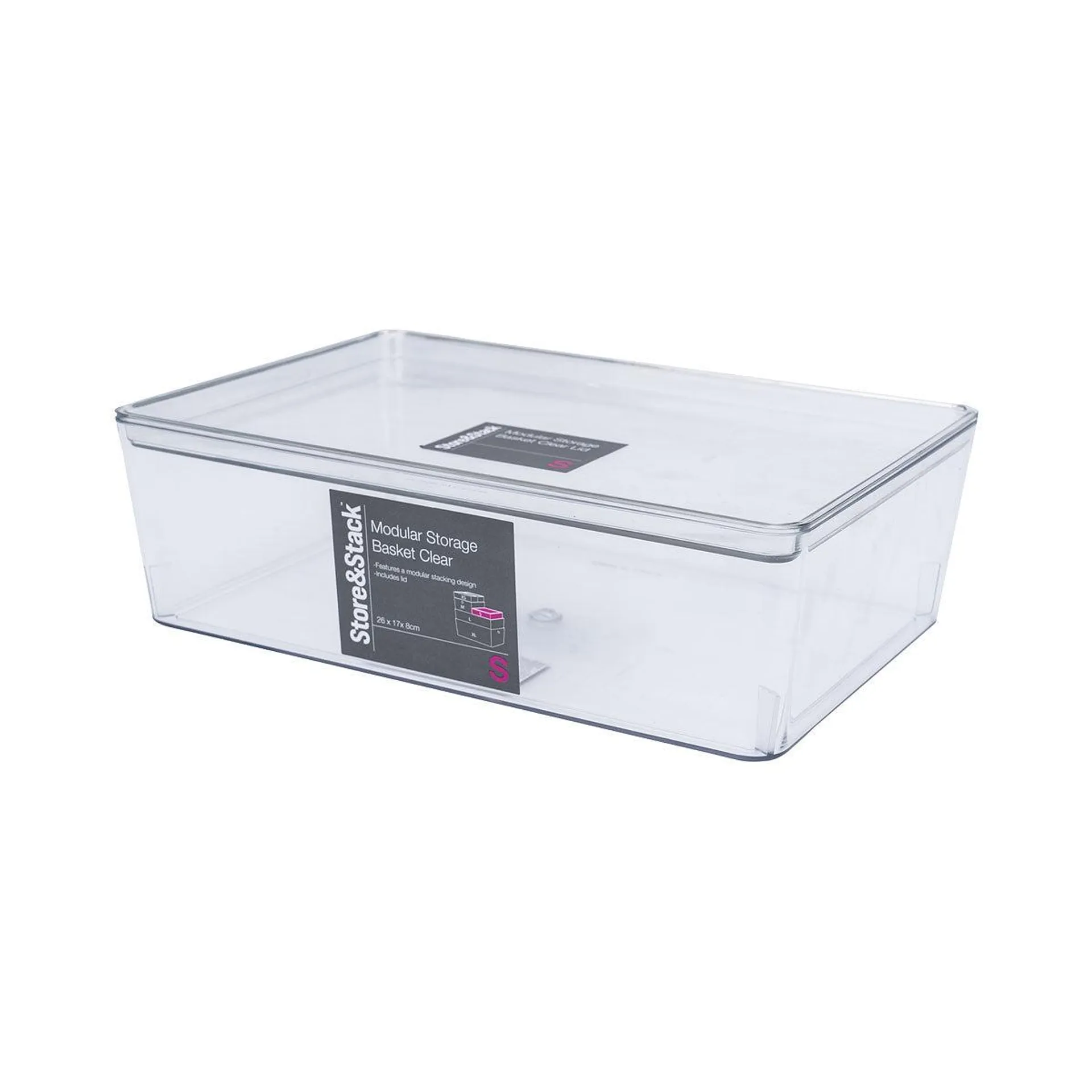 Modular Storage Container Clear Small