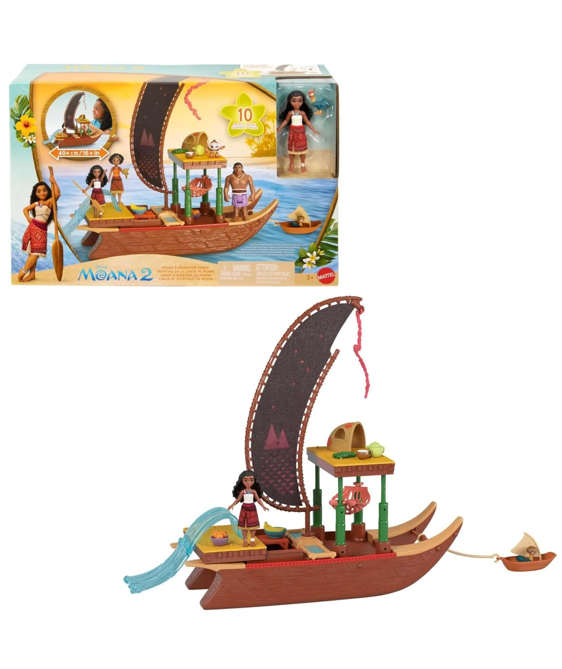 Disney Moana 2 Moana’s Adventure Canoe Playset