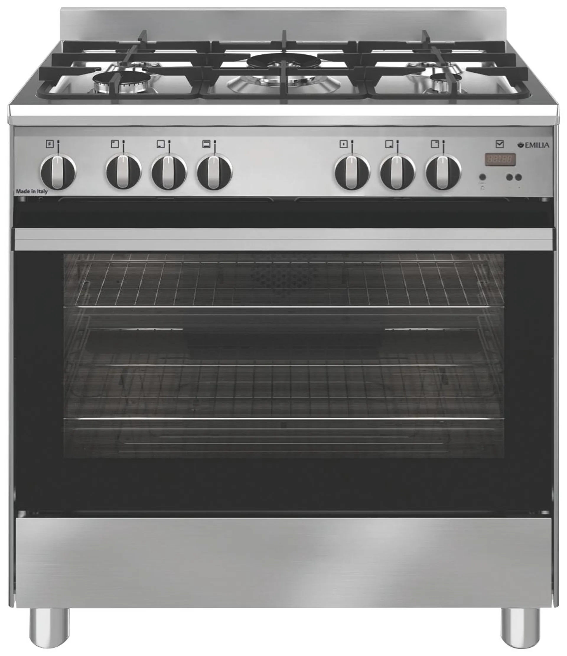 Emilia 80cm Stainless Steel Gas Cooker