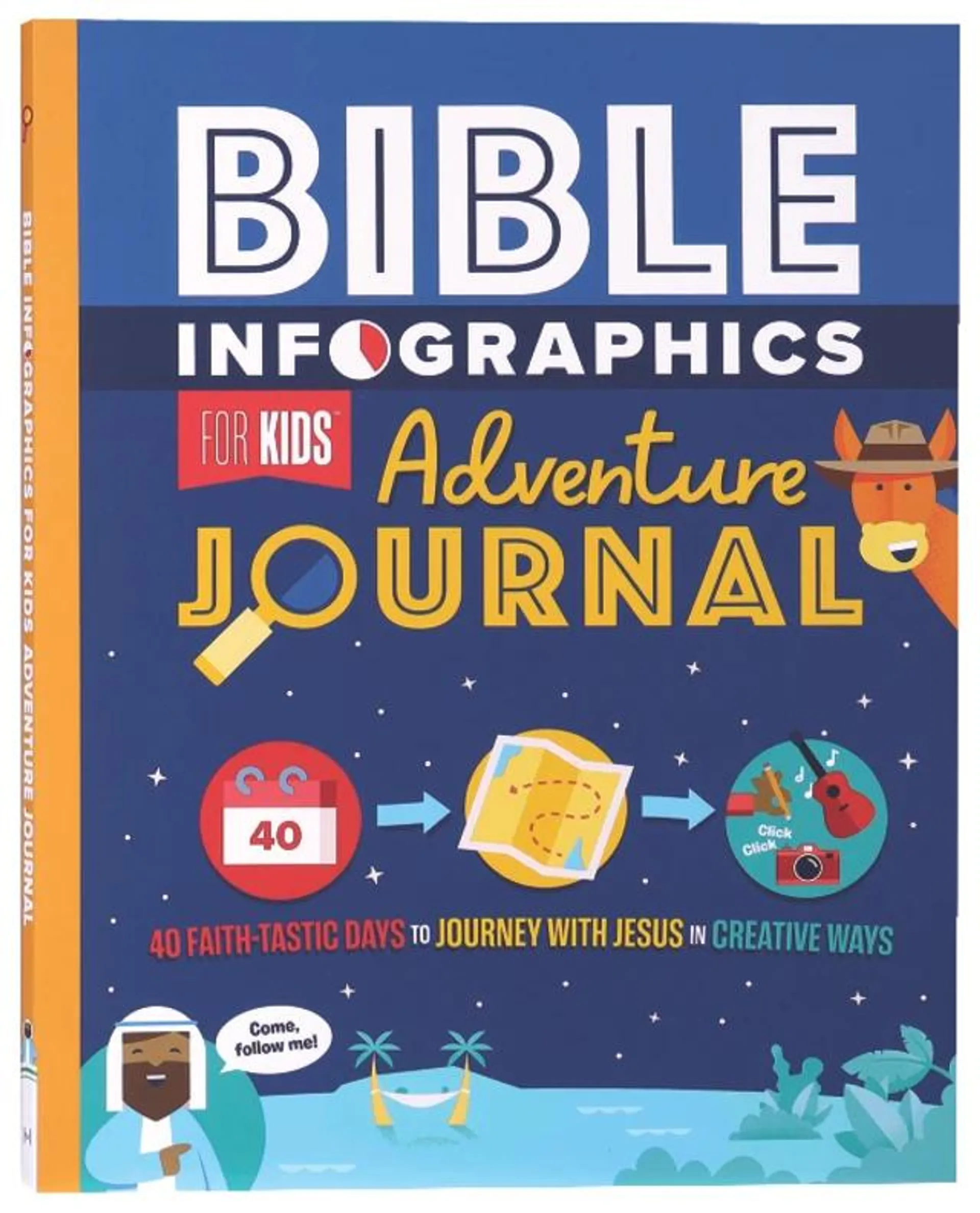 Bible Infographics For Kids Adventure Journal: 40 Faith-Tastic Days to Journey With Jesus in Creative Ways