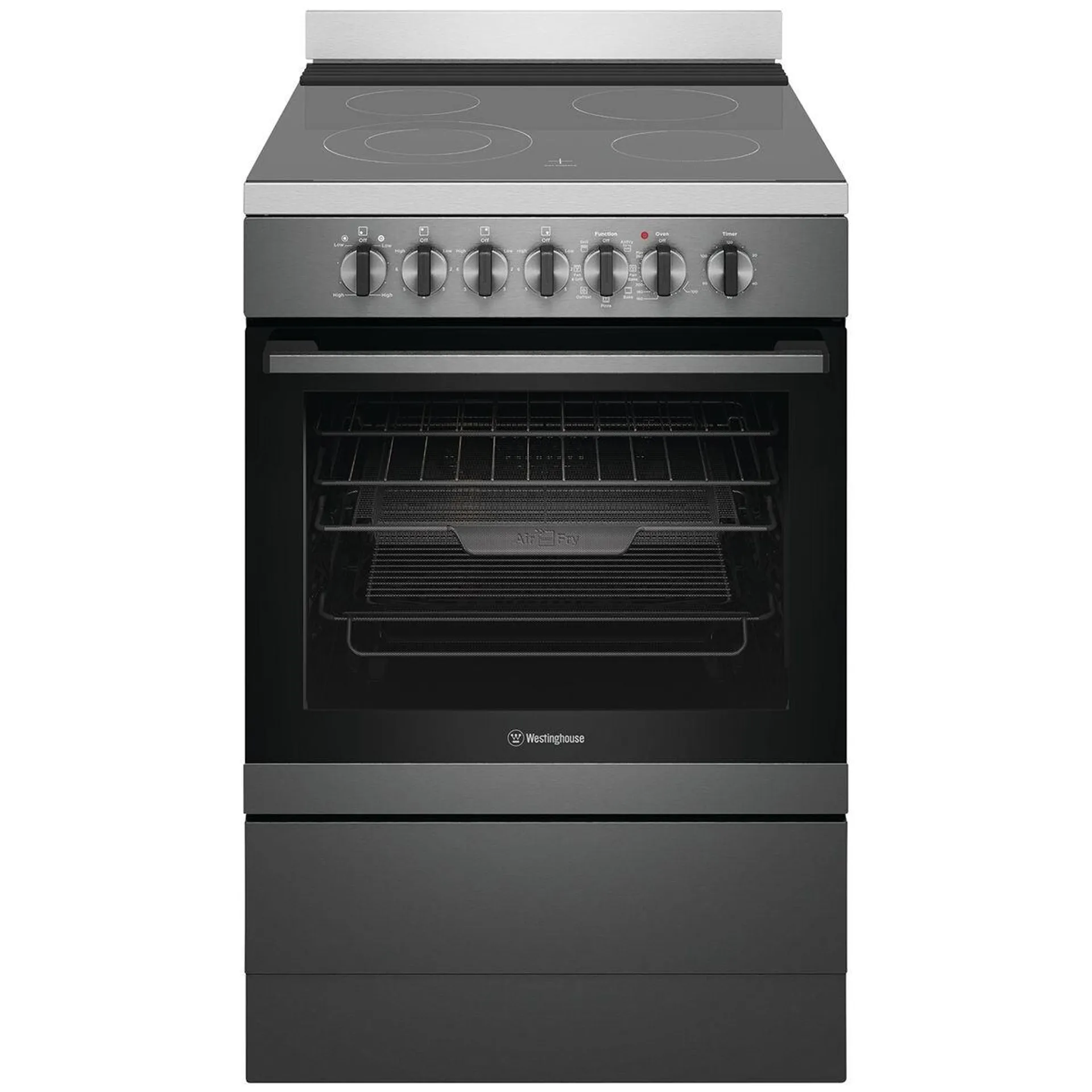 Westinghouse 60cm Electric Freestanding Oven - Dark Stainless Steel WFE646DSCB