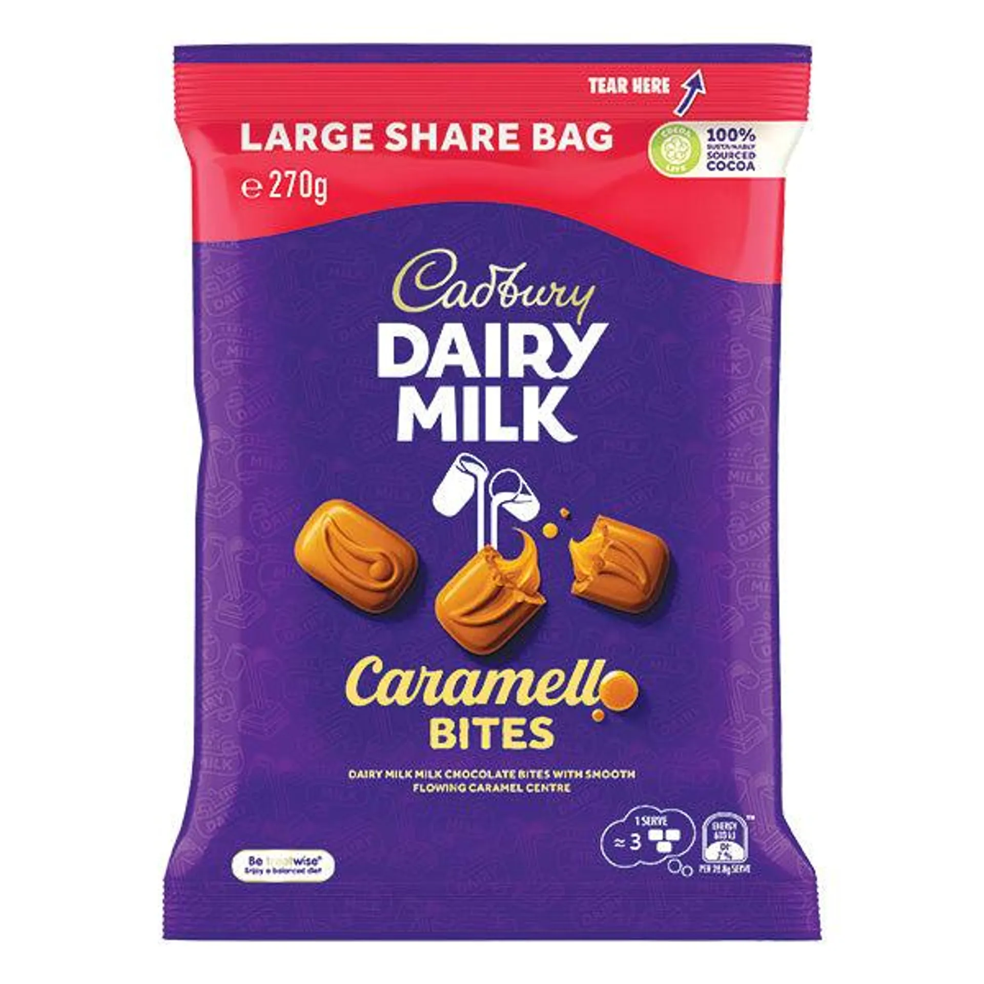 Cadbury Caramello Bites Share Bag 270g