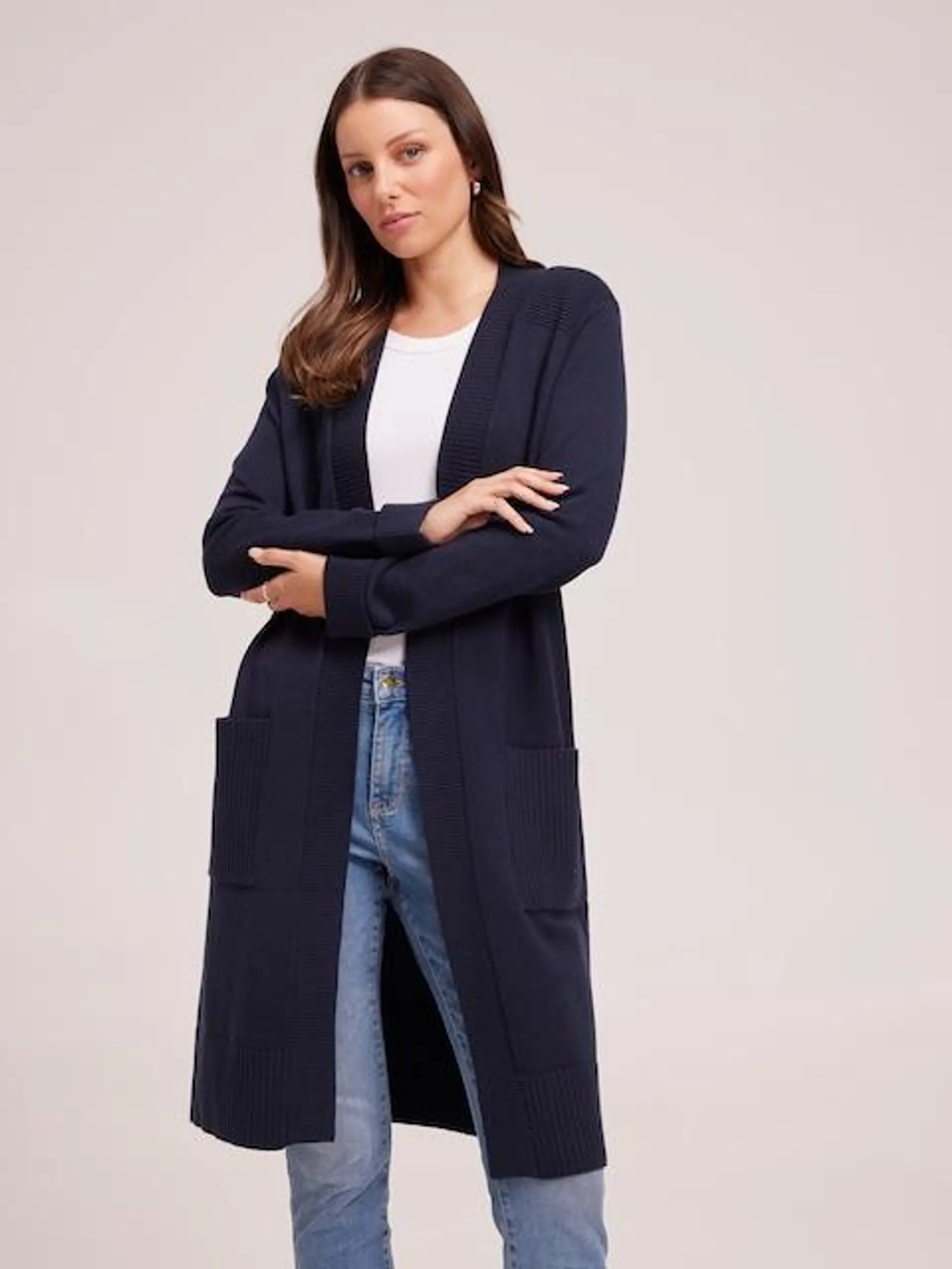 Just Jeans Eloise Contrast Stitch Coatigan