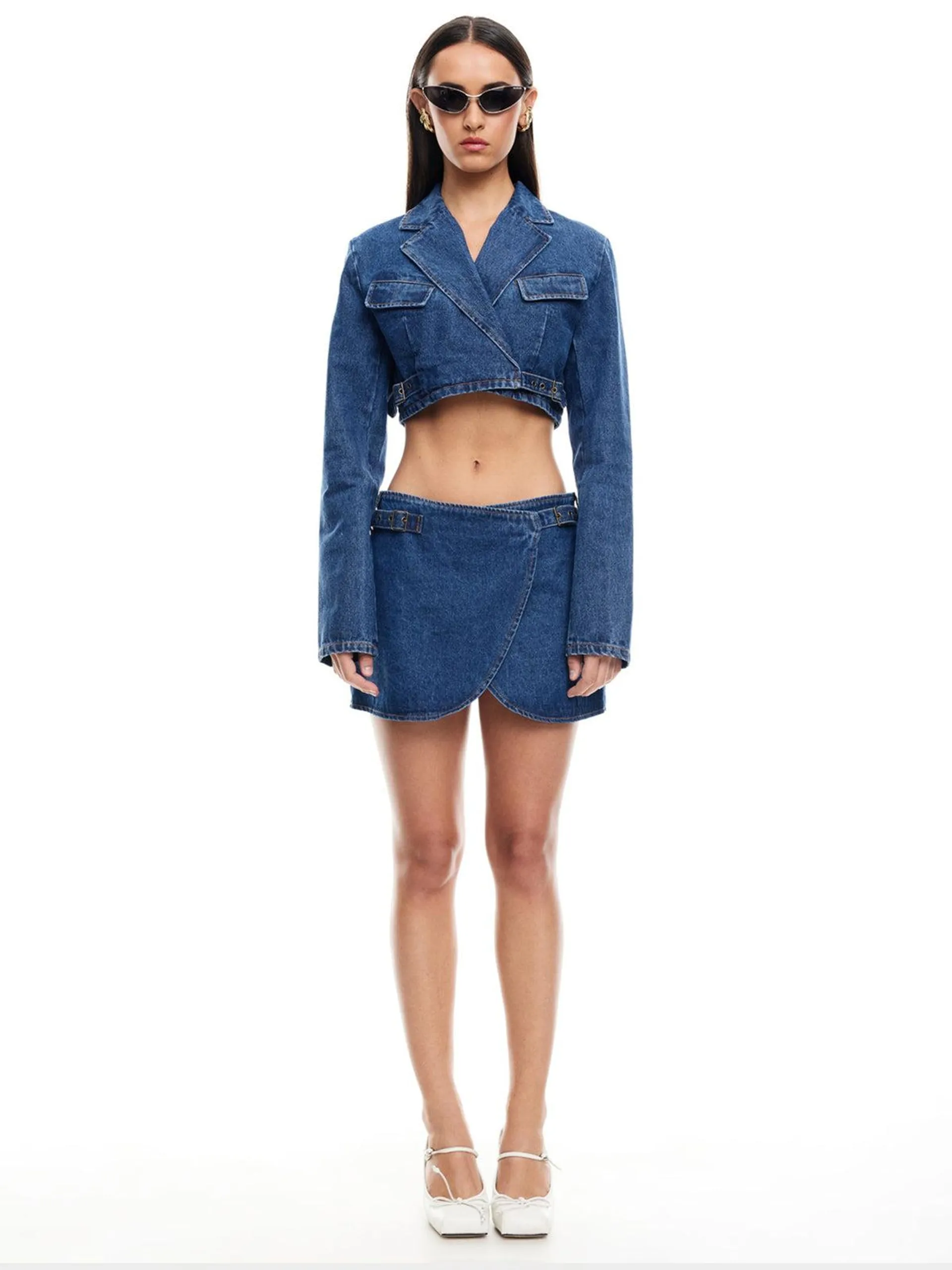 Anja Crop Denim Jacket