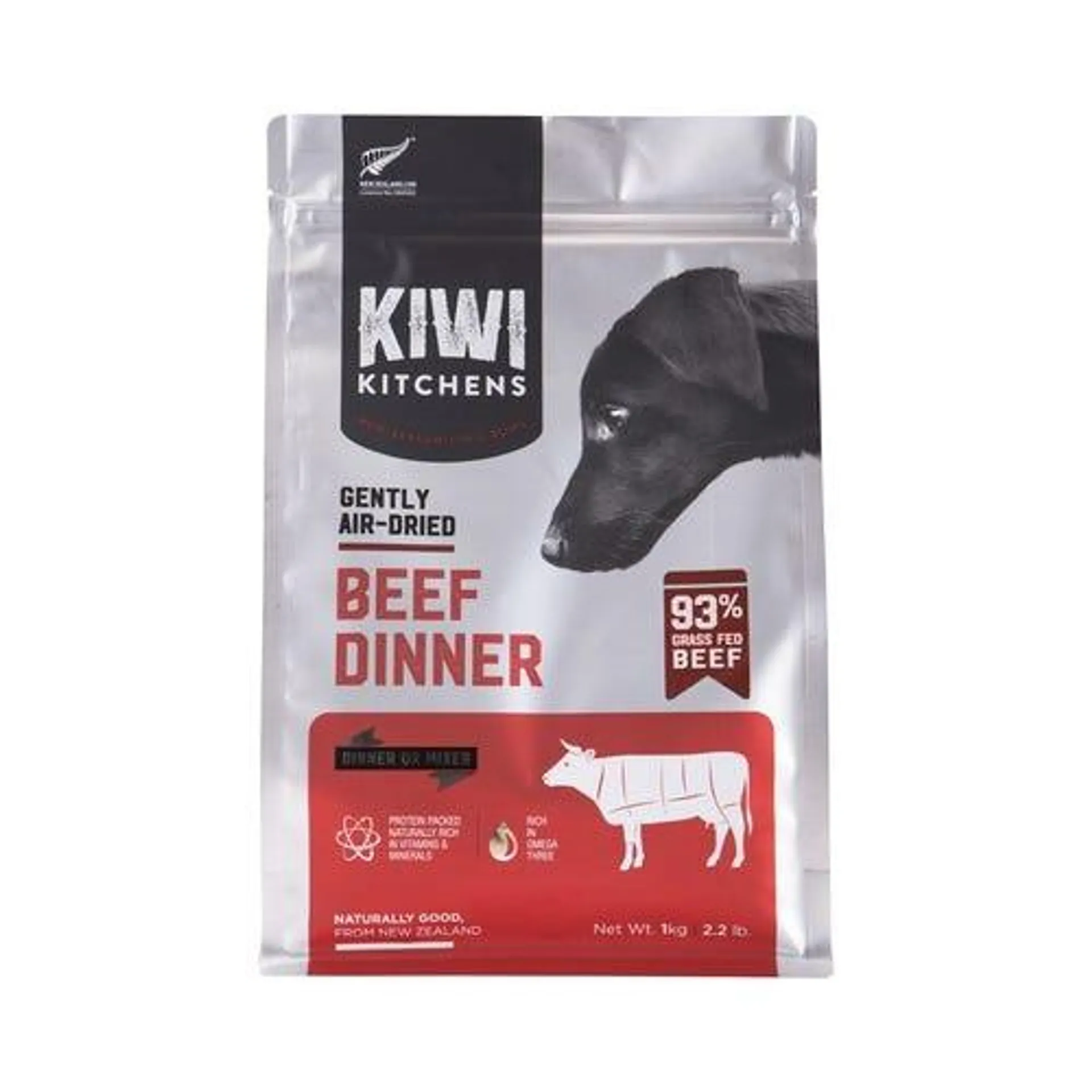 KIWI KITCHENS Dog Air Dried Beef 1kg