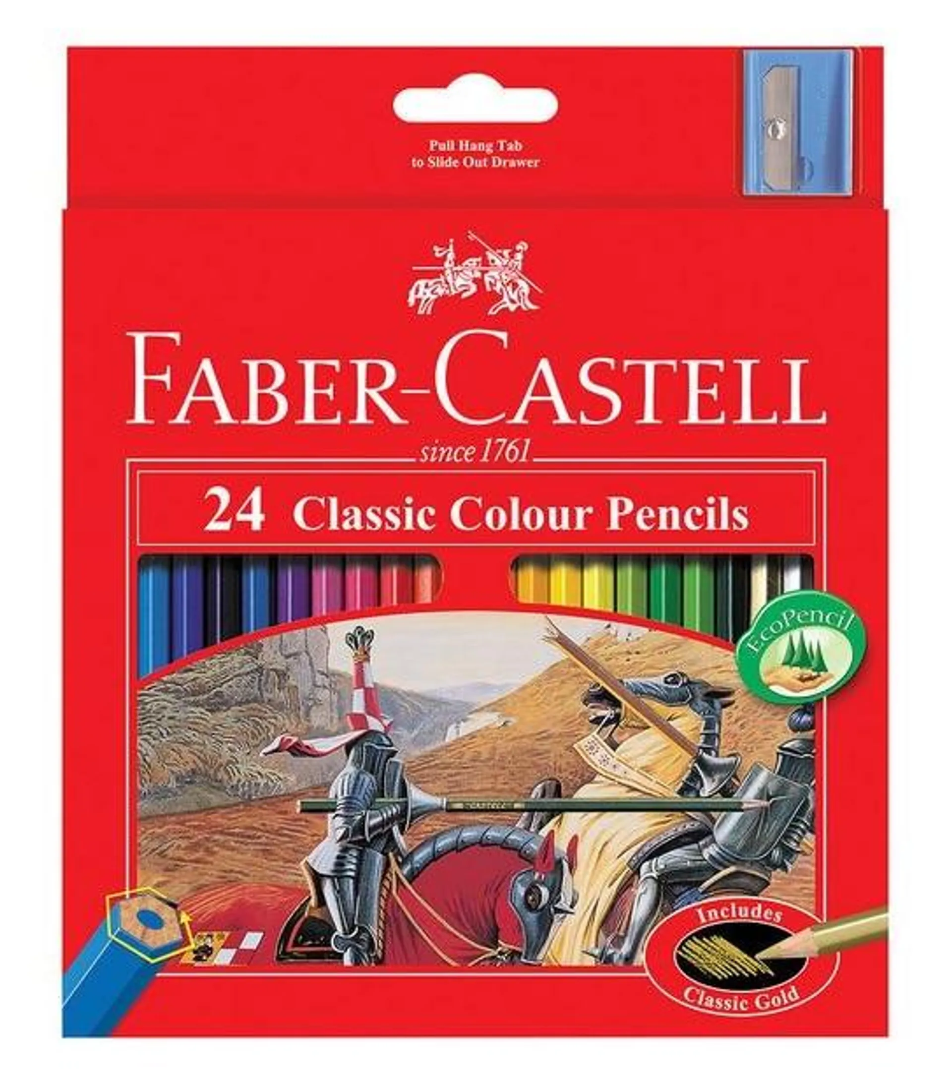 Faber Castell 24 Pack Classic Colour Pencils