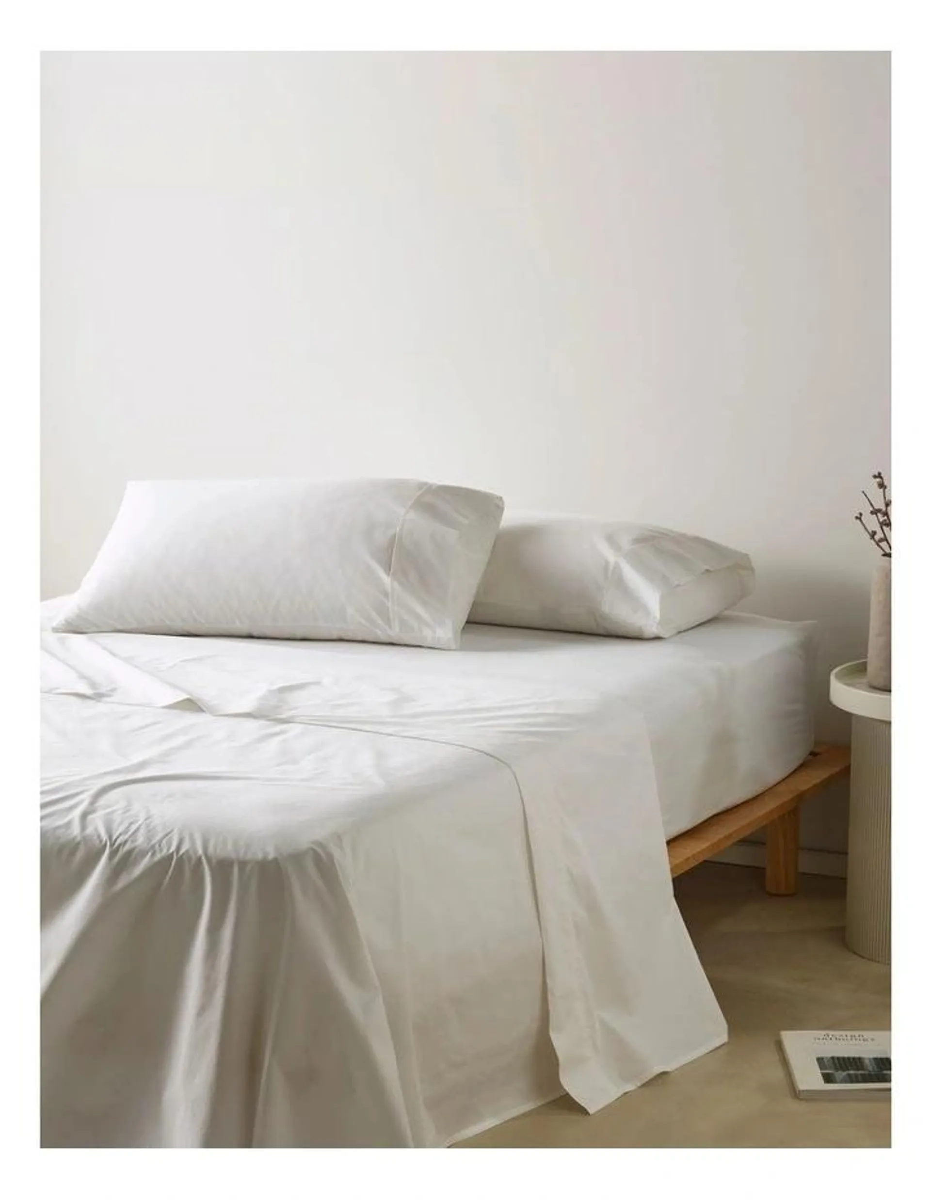 Vue 300TC Australian Superfine Cotton Sheet Set in White