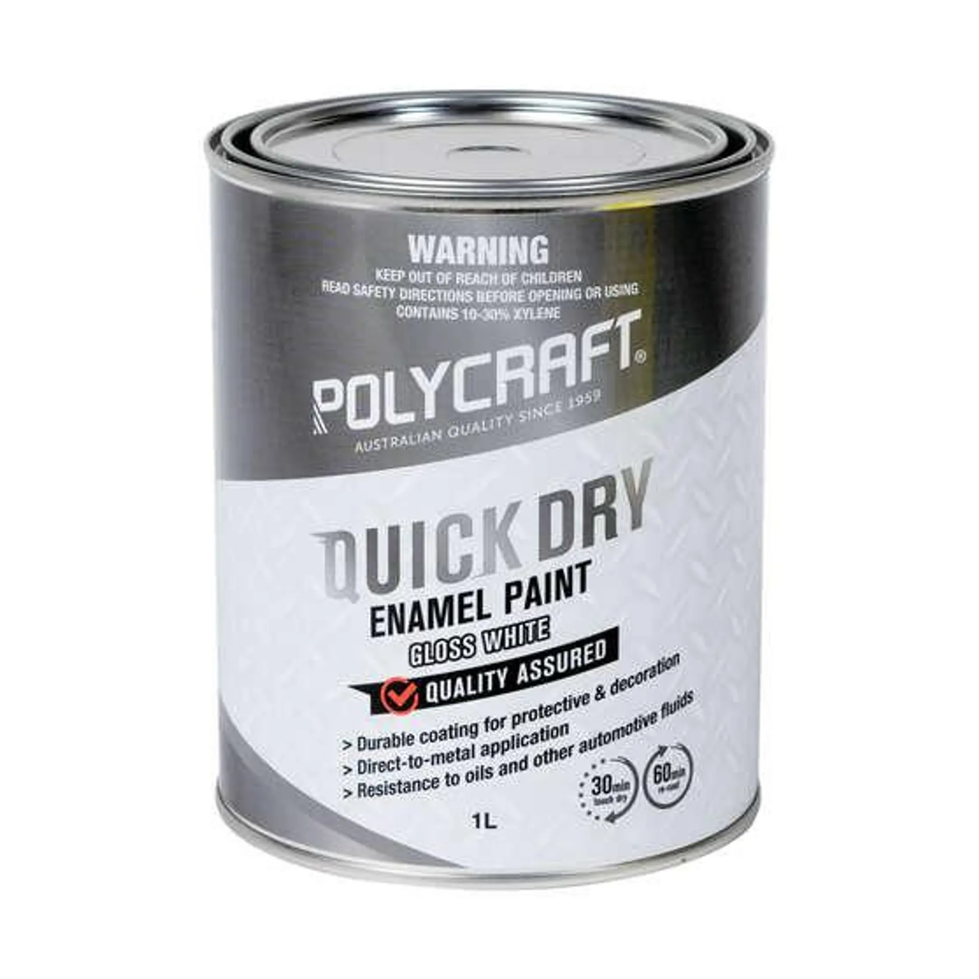 Polycraft Enamel Quick Dry White 1 Litre