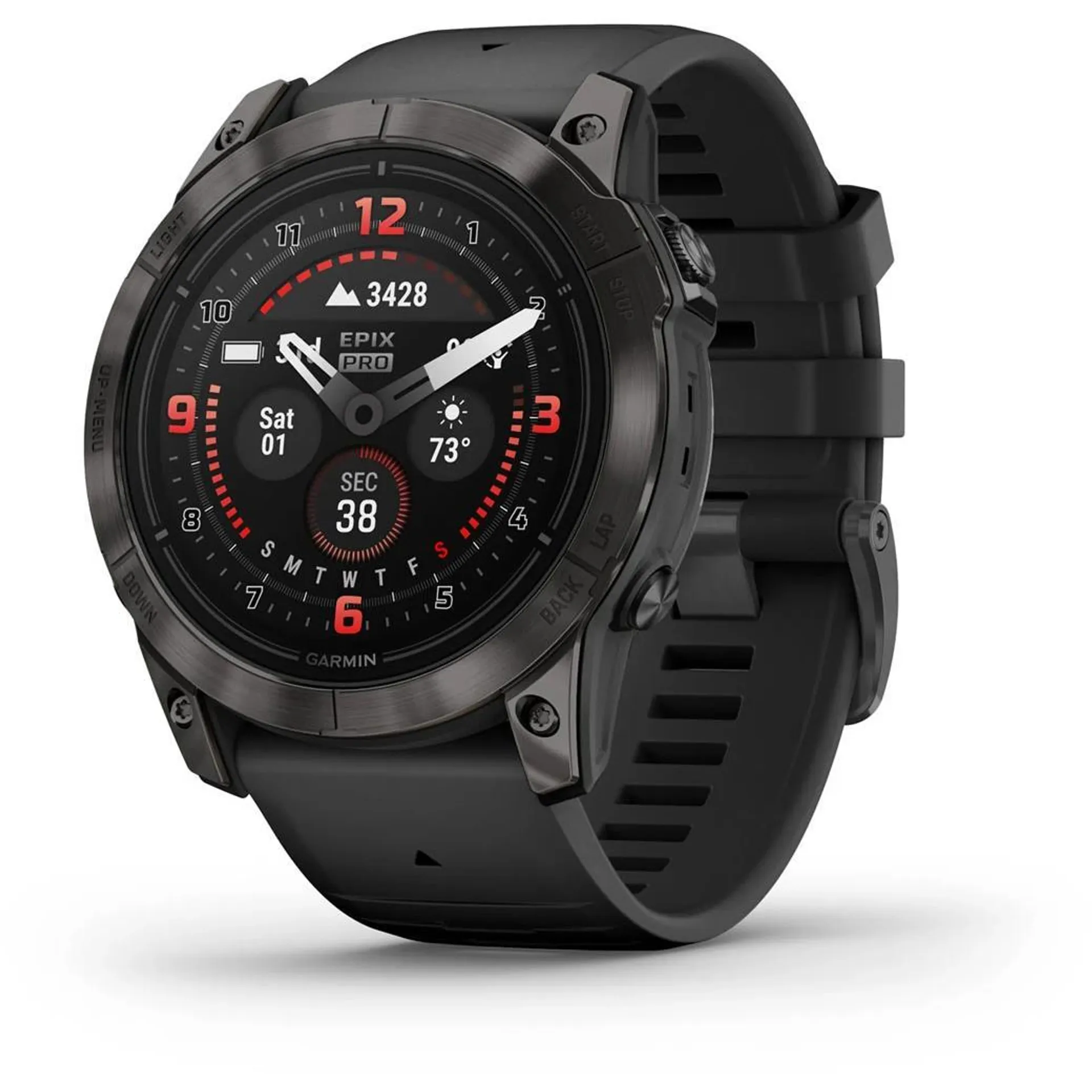 Garmin epix ™ Pro (Gen 2) Sapphire Edition 51mm Carbon Grey DLC Titanium with Black Band