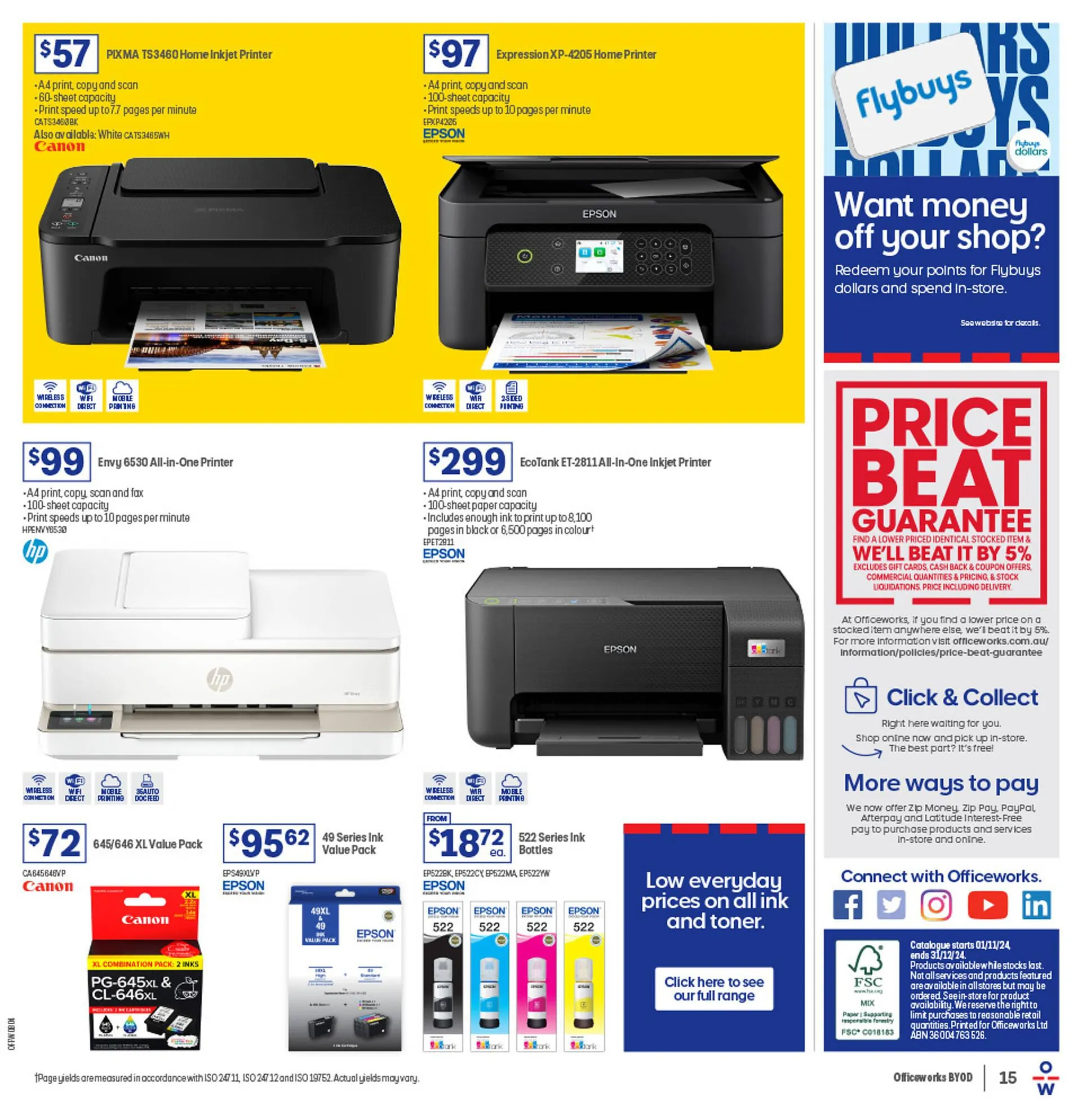 Officeworks catalogue - Catalogue valid from 1 November to 31 December 2024 - page 15