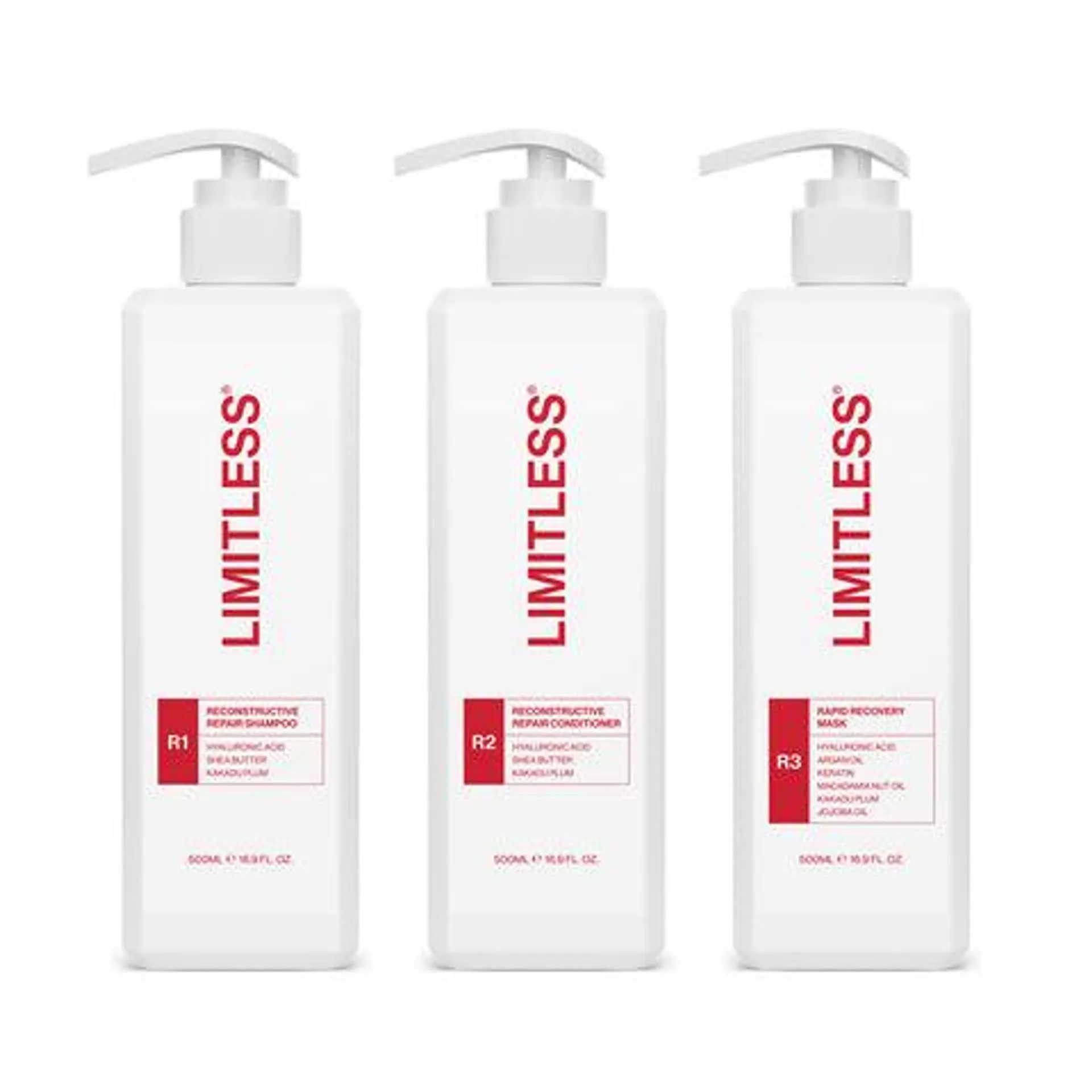 Limitless Reconstructive Repair Trio Pack 500ml