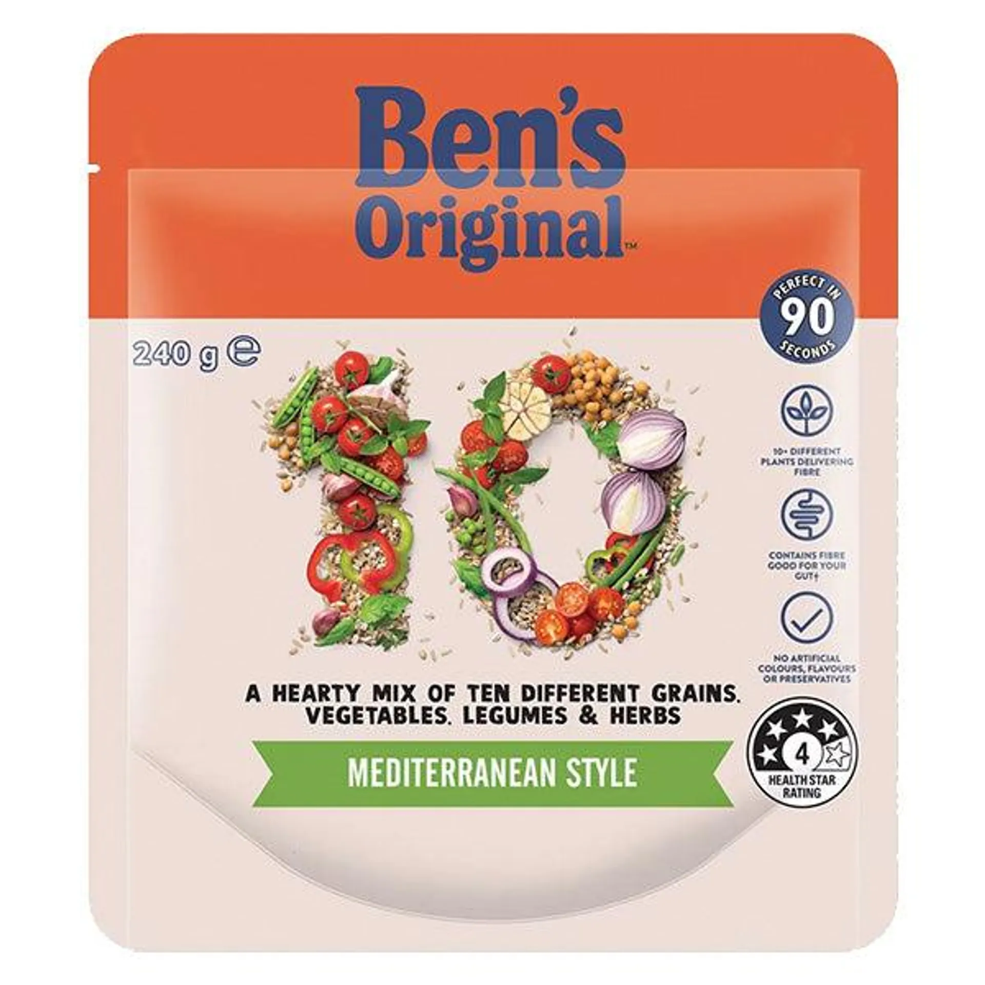 3 for $4 - Bens Original 10+ Microwave Mediterranean Style Rice 240g