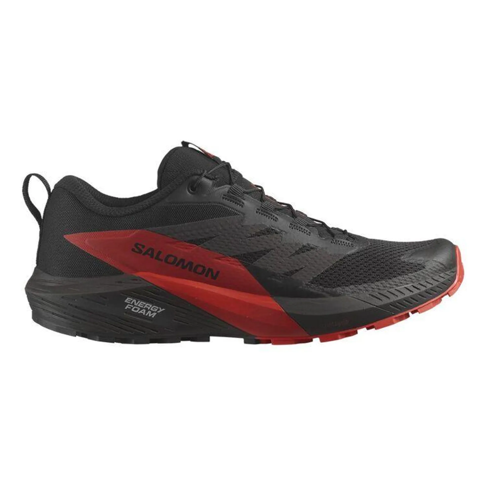 Salomon Men's Low Sense Ride 5 Shoes Black & Fiery Red