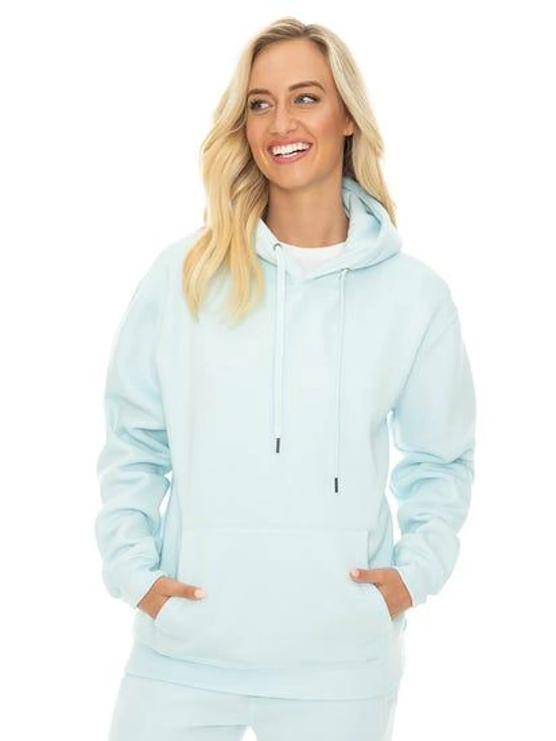 Lowes Fleece Popover Hoodie Aqua Unisex