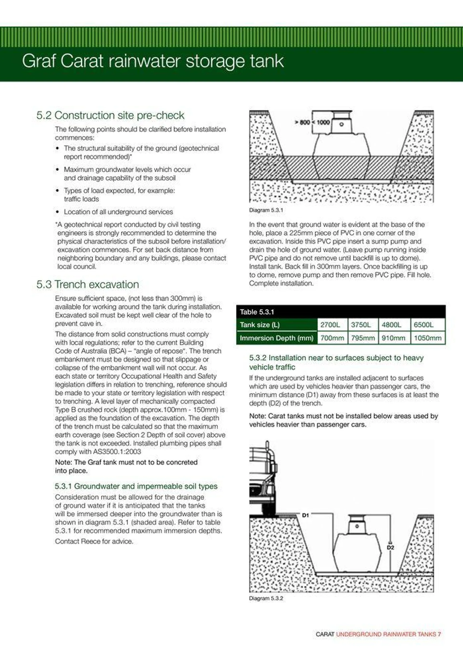 GRAF Carat Underground Rainwater Tanks - Catalogue valid from 22 January to 31 December 2024 - page 9