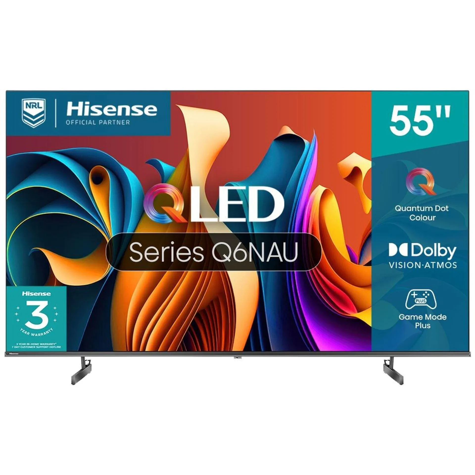 Hisense 55 Inch Q6NAU 4K QLED Smart TV 55Q6NAU