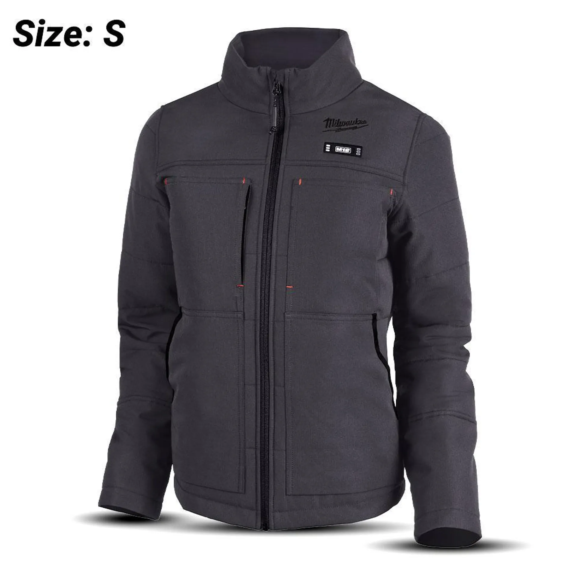Milwaukee M12HJWGREY30S 12V Li-ion Cordless AXIS™ Grey Heated Women's Jacket (SMALL) - Skin Only
