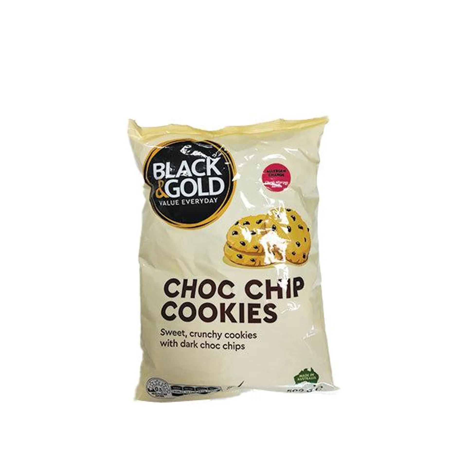 Black & Gold Choc Chip Cookies 500g