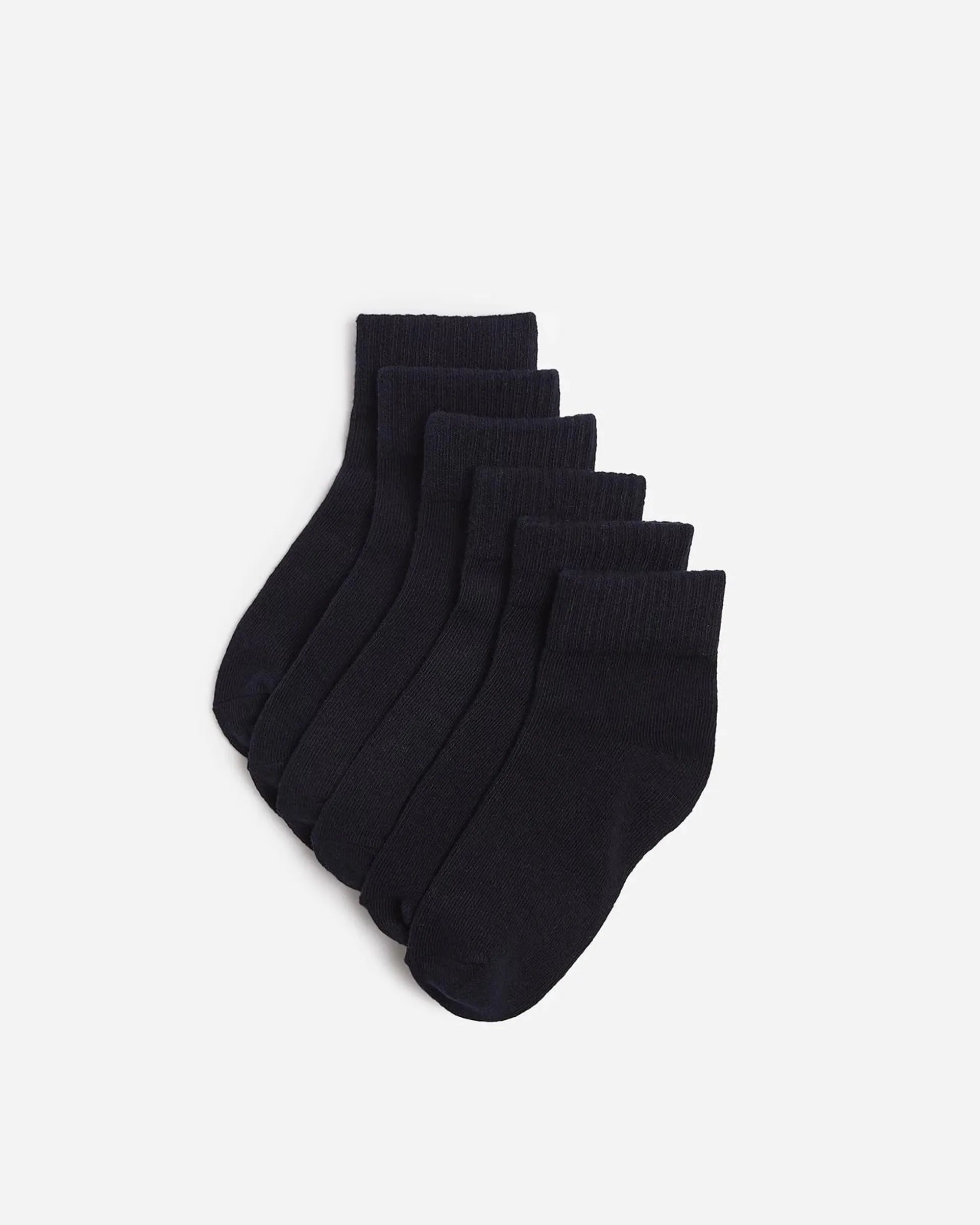 School Qtr Crew Sock 6 Pack