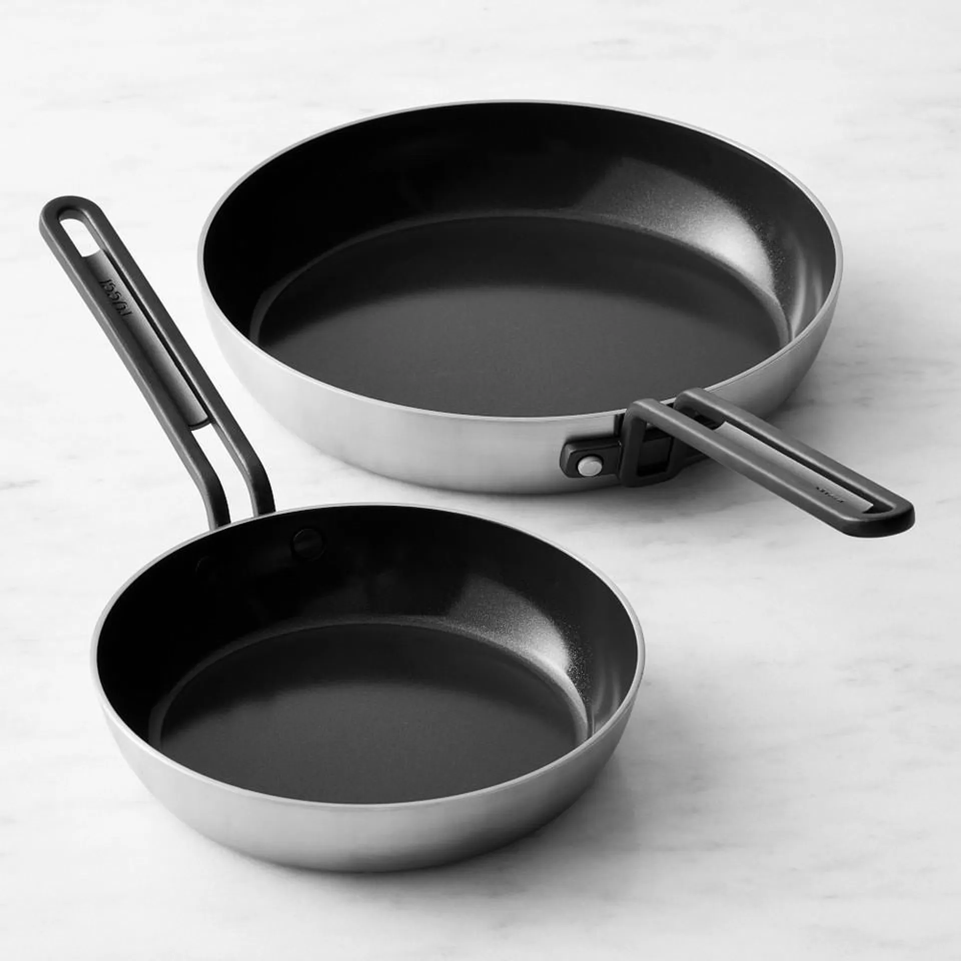 GreenPan™ Stanley Tucci™ Stainless Steel Ceramic Non-Stick Frying Pan Set of 2