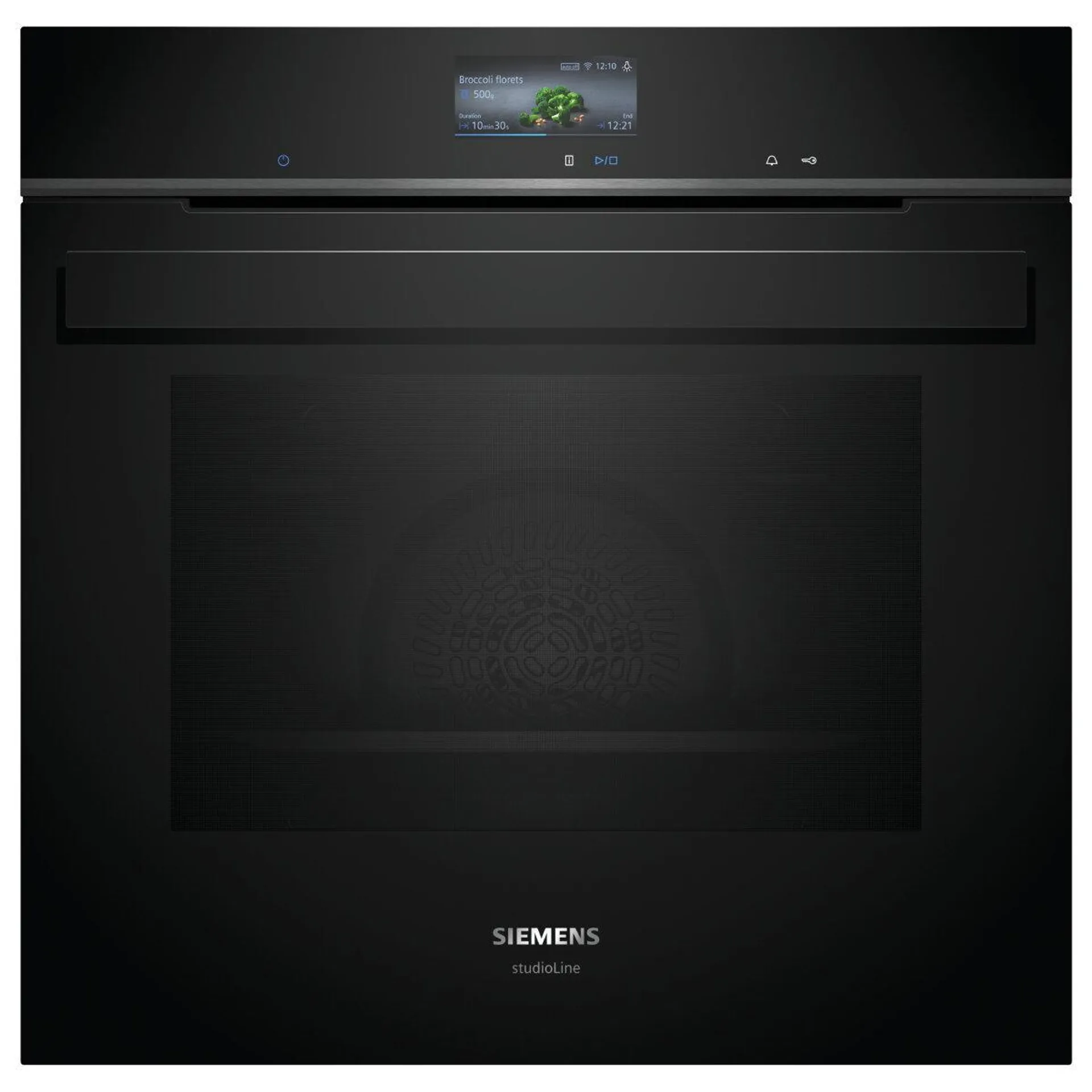 Siemens iQ700 60cm Built-In Pyrolytic Oven - Black HB976GMB1A