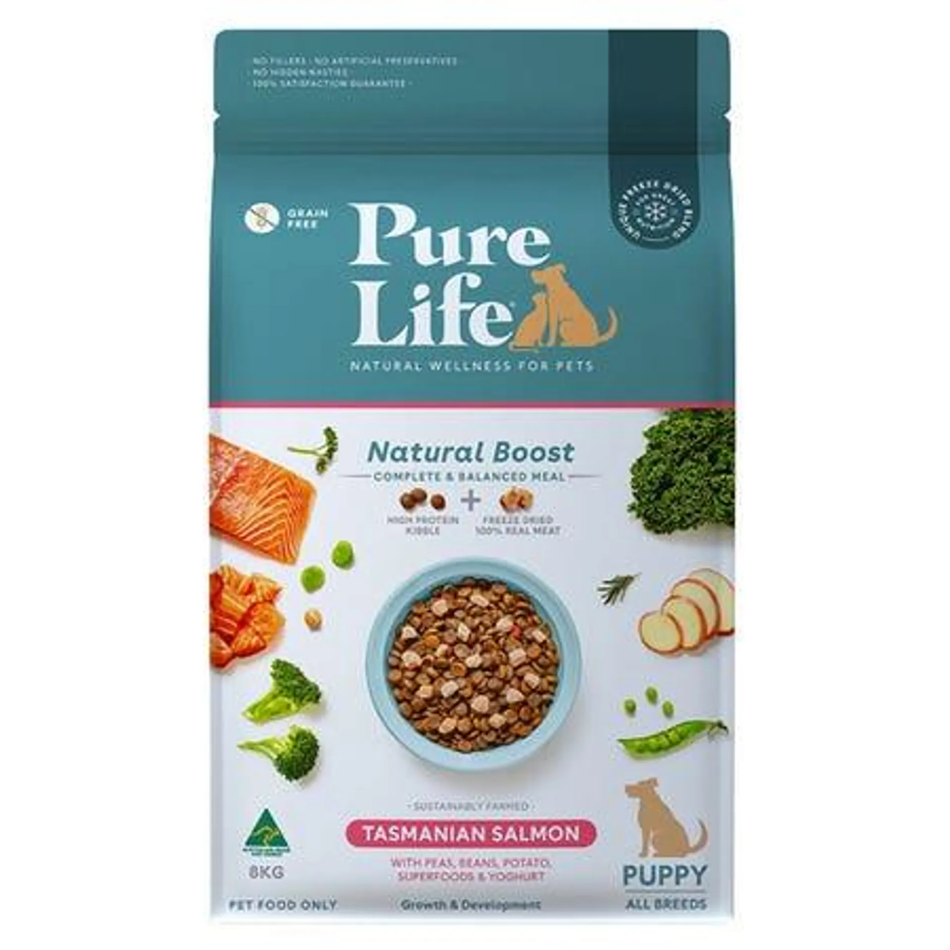 Pure Life Natural Boost Salmon Puppy Food