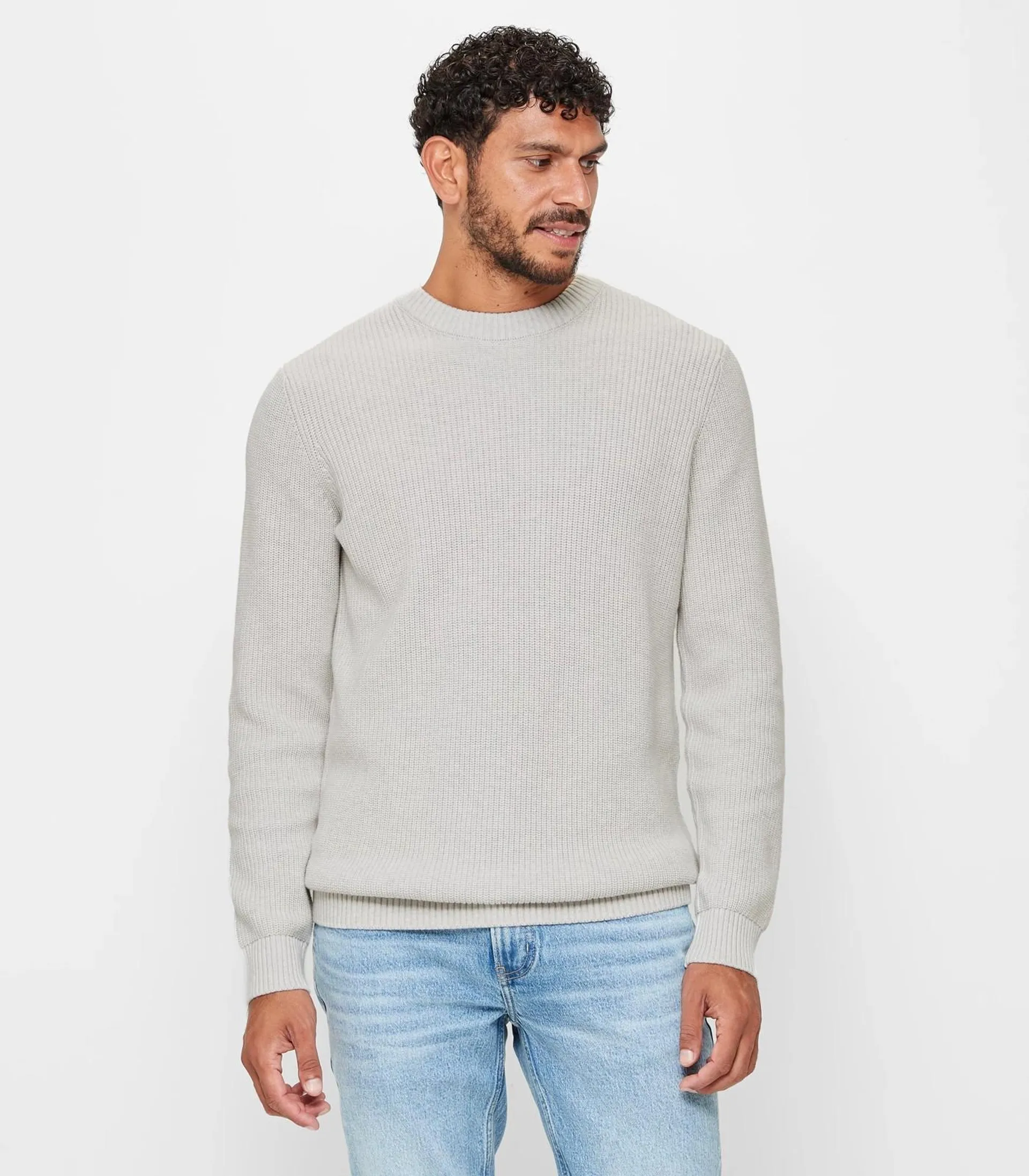 Mens Fisherman Knit Jumper