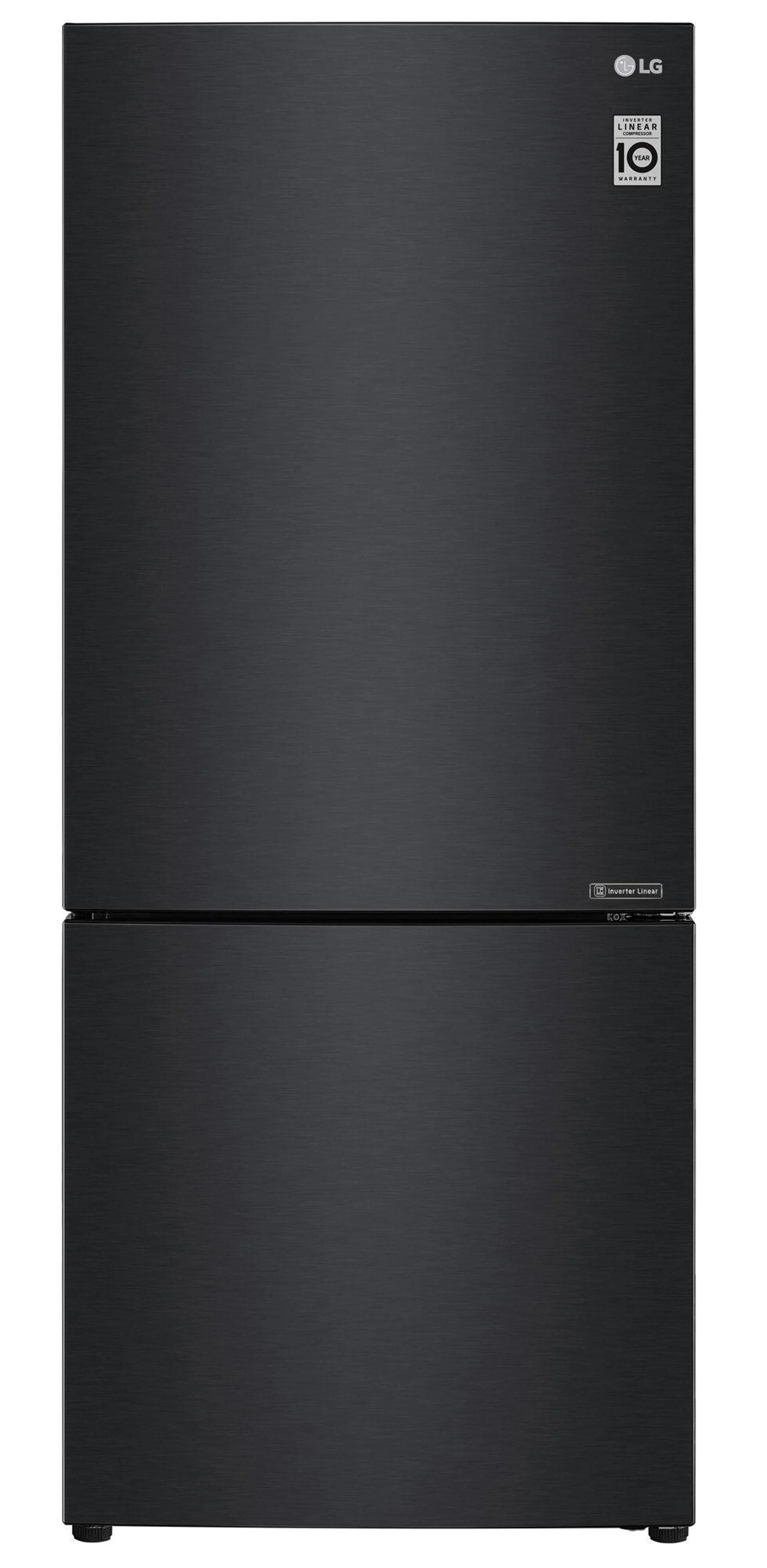 LG 420L Bottom Mount Fridge Matte Black GB-455MBL