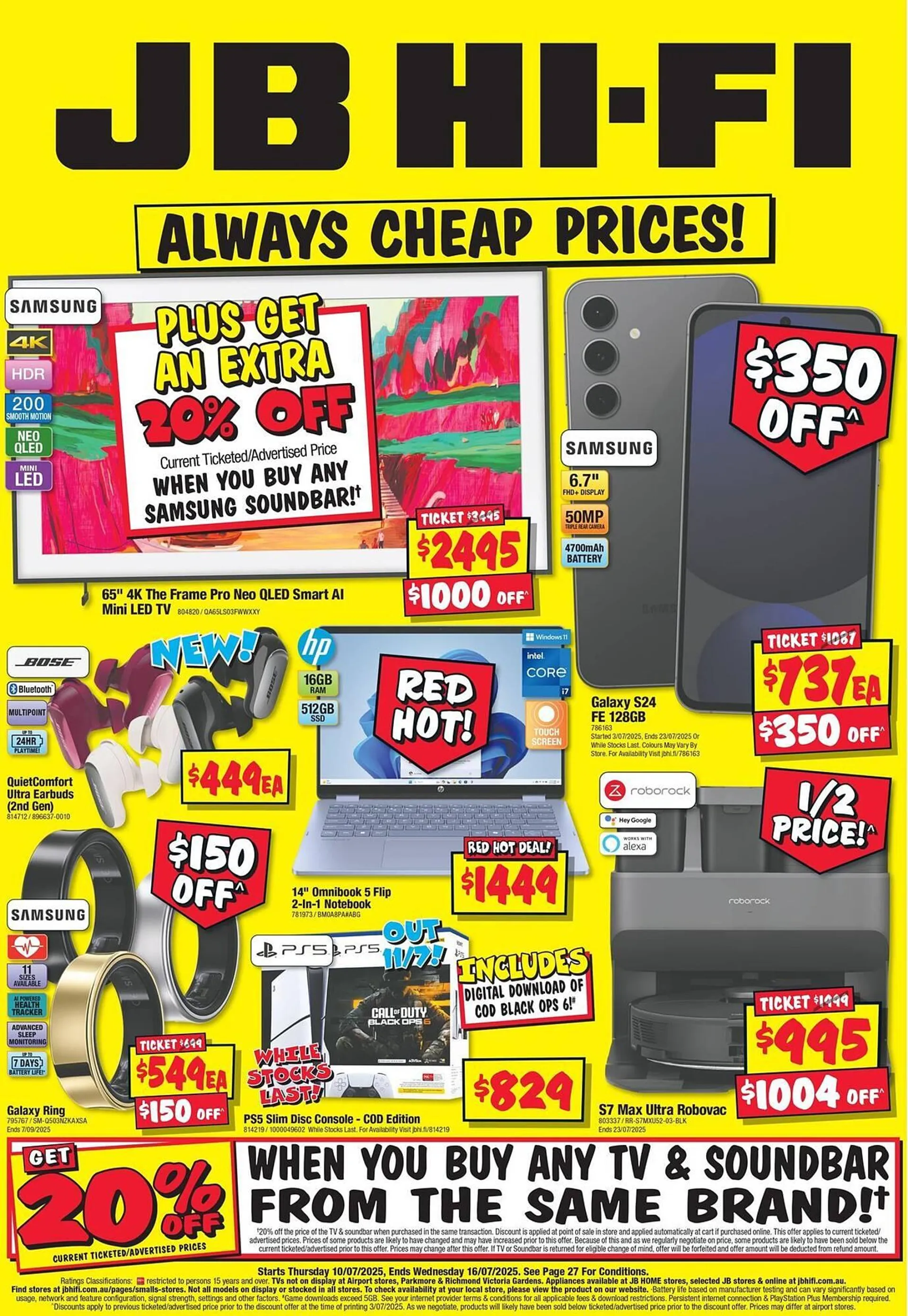 JB Hi-Fi catalogue - Catalogue valid from 10 July to 16 July 2025 - page 1