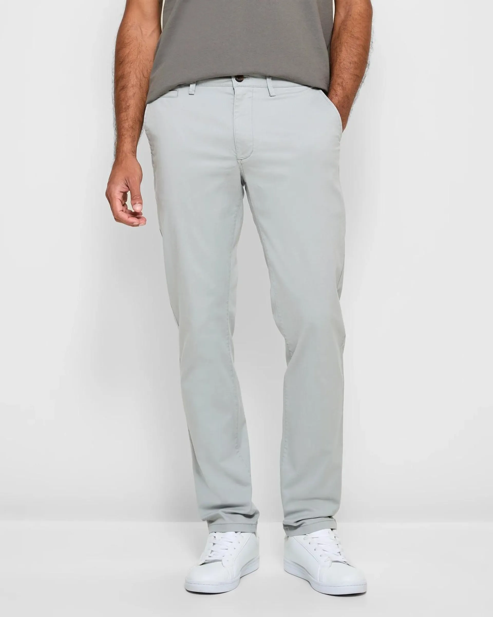 Straight Chino Pants - Limestone