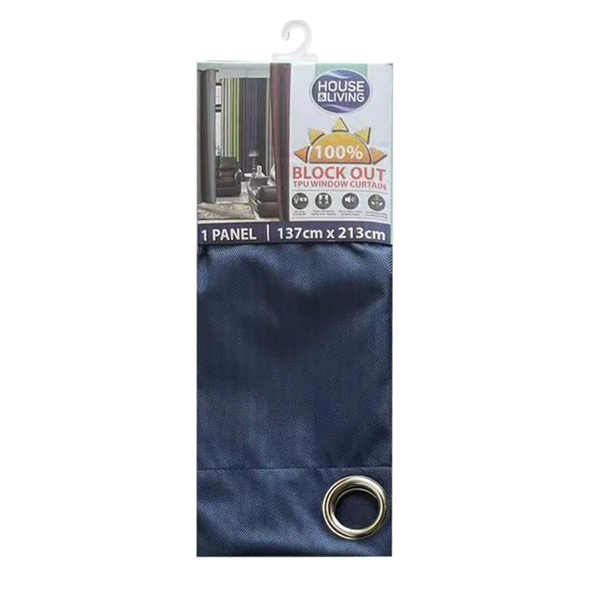 Curtain Milan Navy