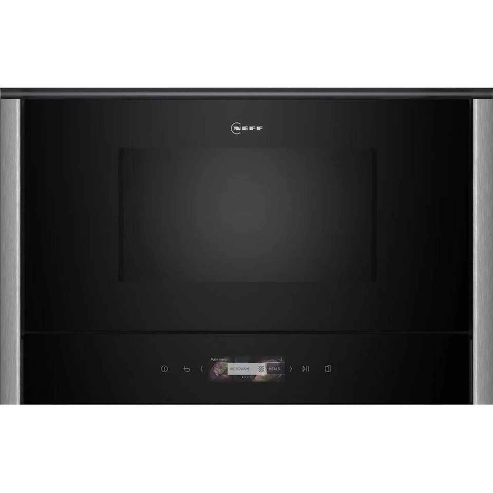 NEFF NL9WR21Y1AMS 38cm Metallic Silver Built In Microwave