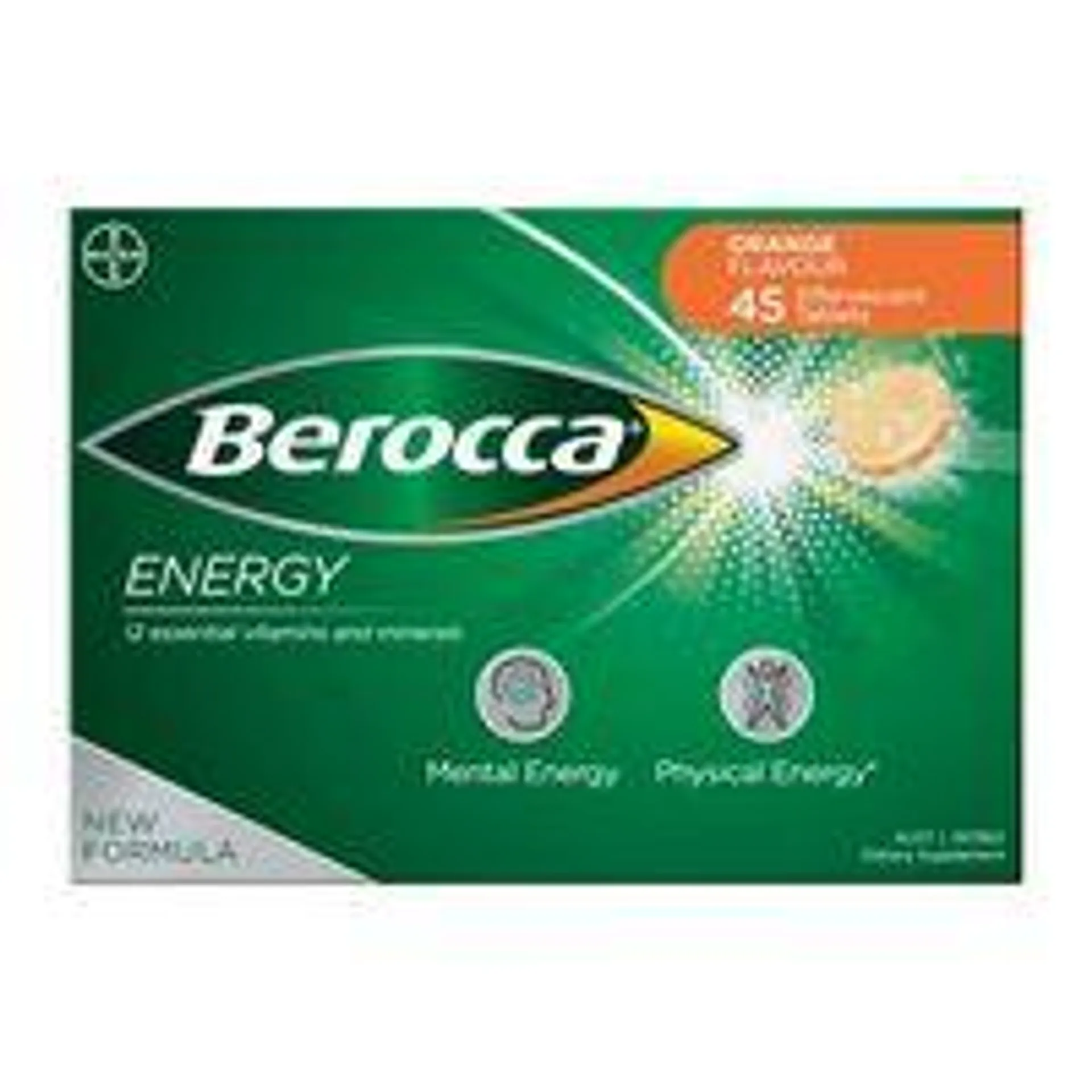 Berocca Energy Orange Effervescent Tablets 45