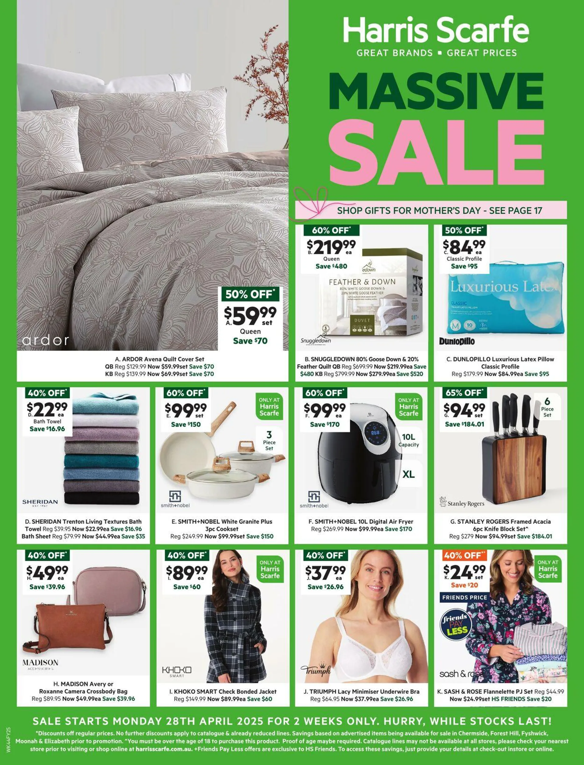 Harris Scarfe Current catalogue - Catalogue valid from 29 April to 12 May 2025 - page 1