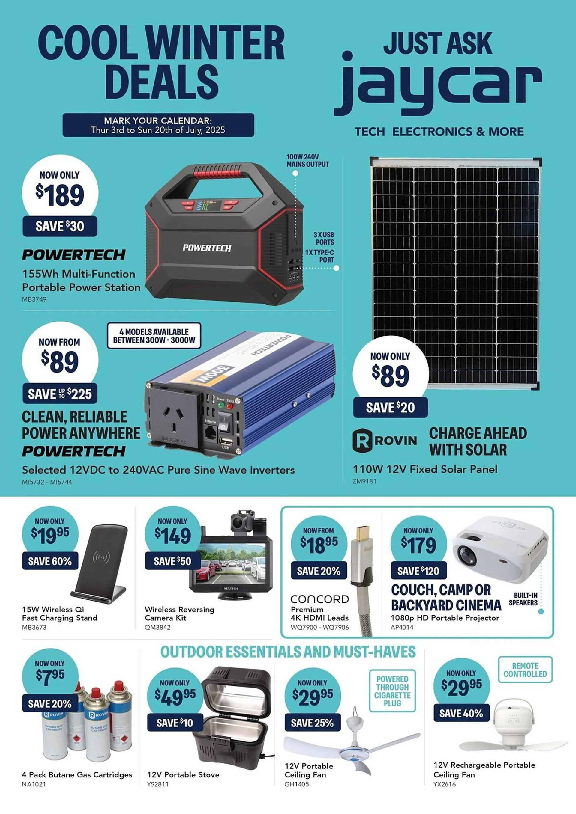 Jaycar Electronics catalogue - Catalogue valid from 3 July to 20 July 2025 - page 1