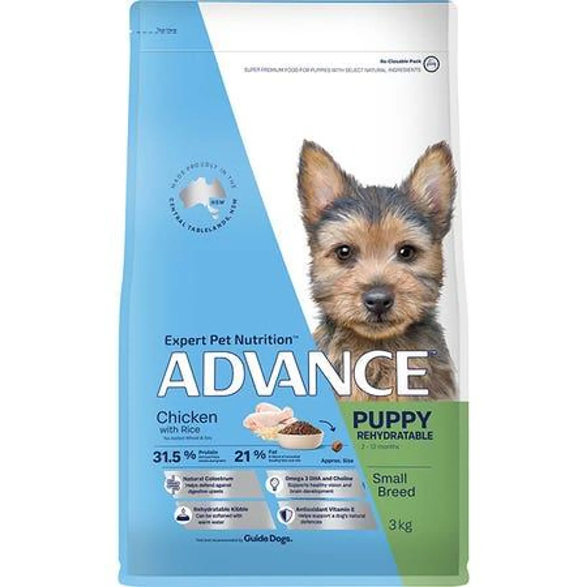 ADVANCE Puppy Rehydratable Small Breed Dry Dog Food Chicken with Rice