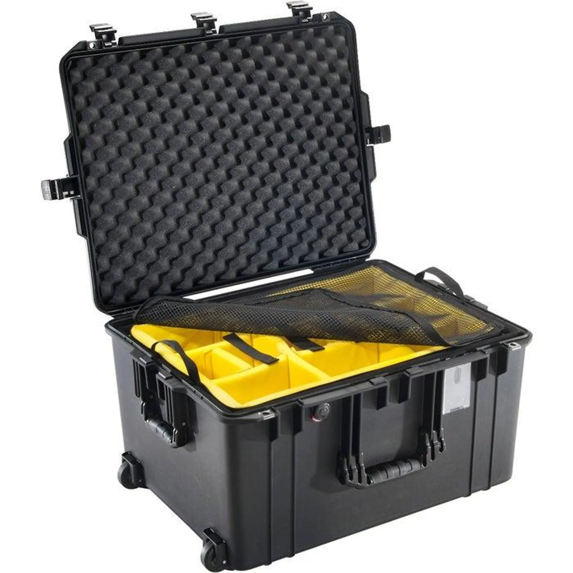 Pelican 1637 Case - Black with Padded Dividers