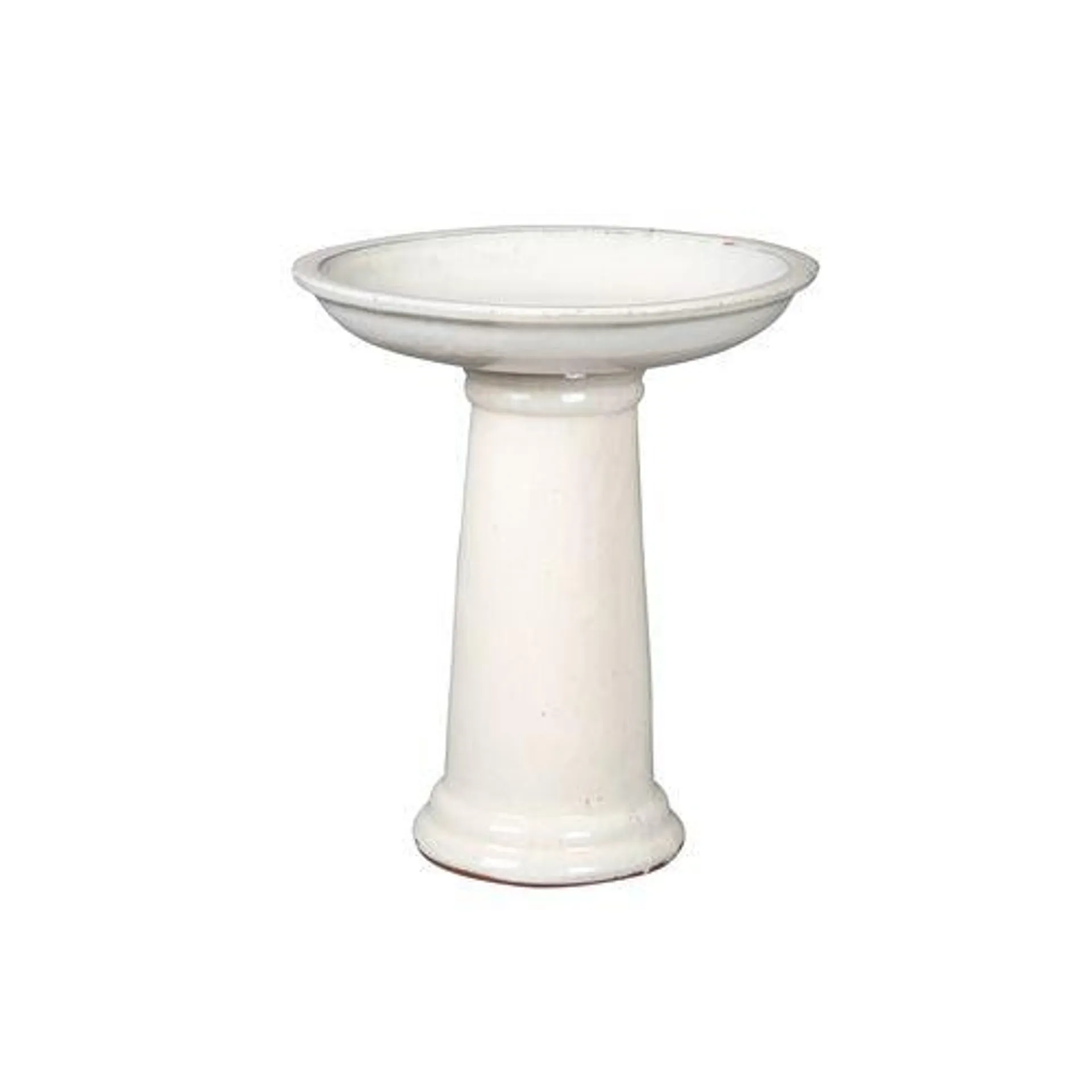 Northcote Pottery 400 x 500mm Cream Balmoral Glazed Bird Bath