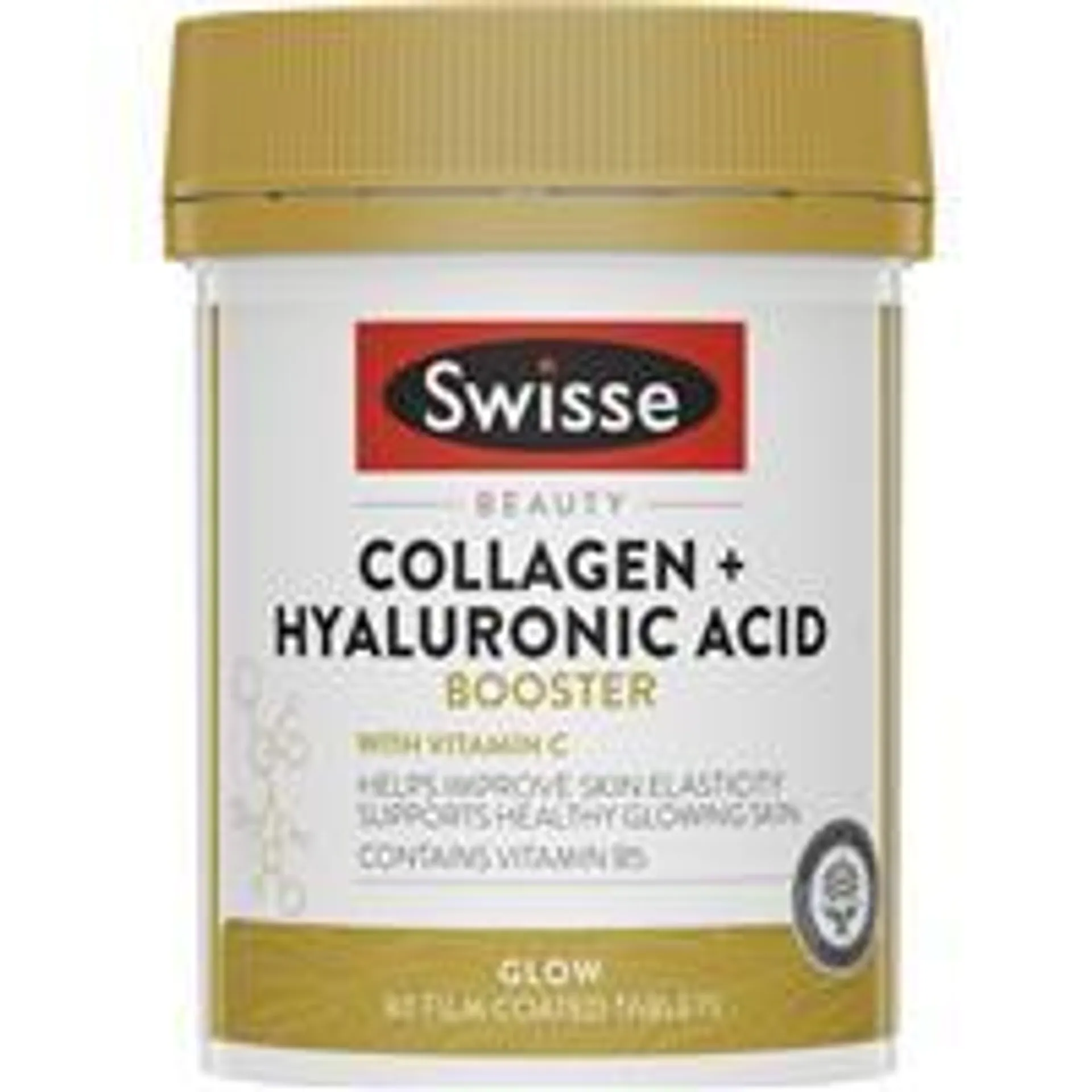 Swisse Beauty Collagen + Hyaluronic Acid Booster 80 Tablets