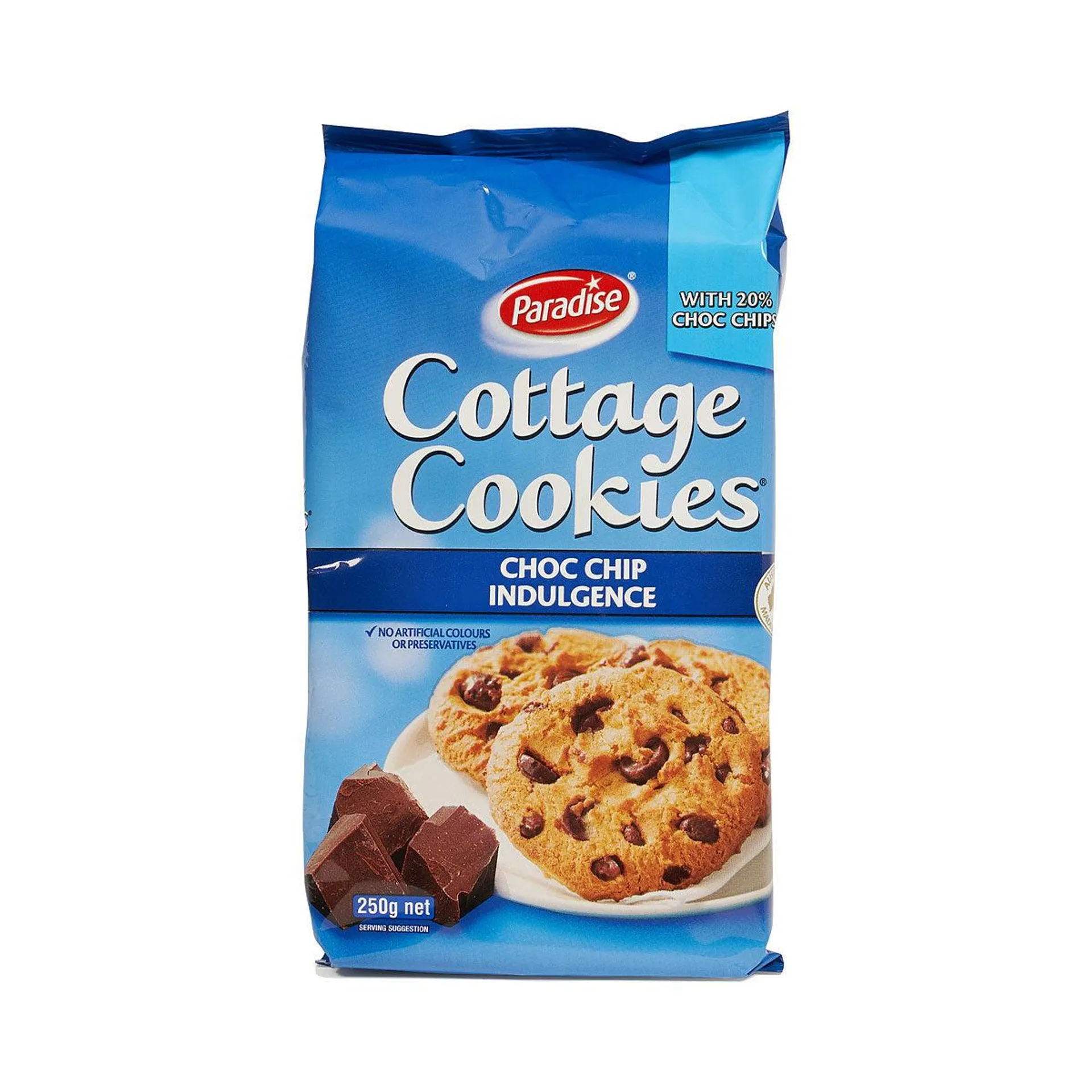 Cottage Choc Chip Cookies 250g