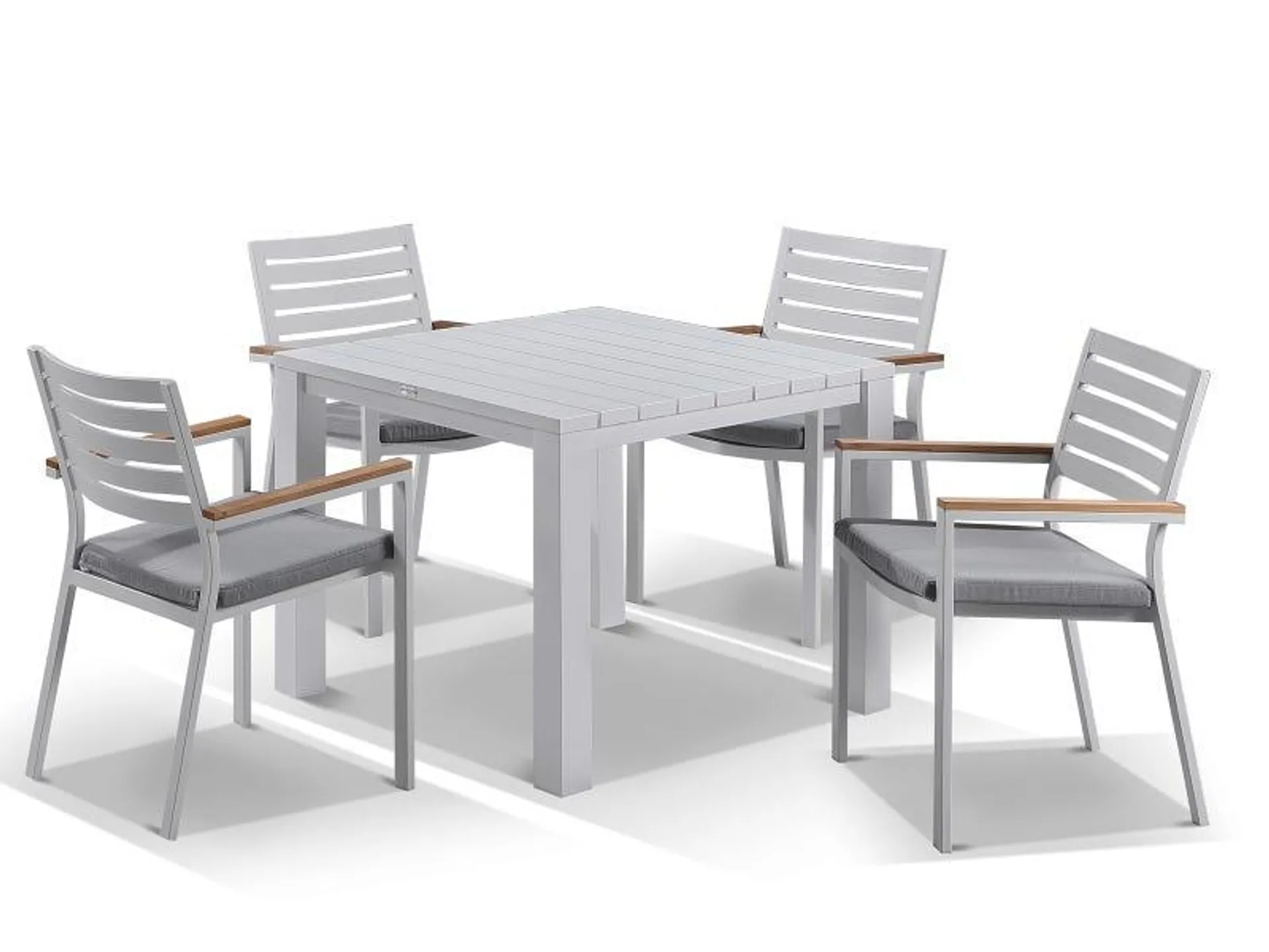 Adele table with Astra Chairs 5pc Outdoor Dining Setting