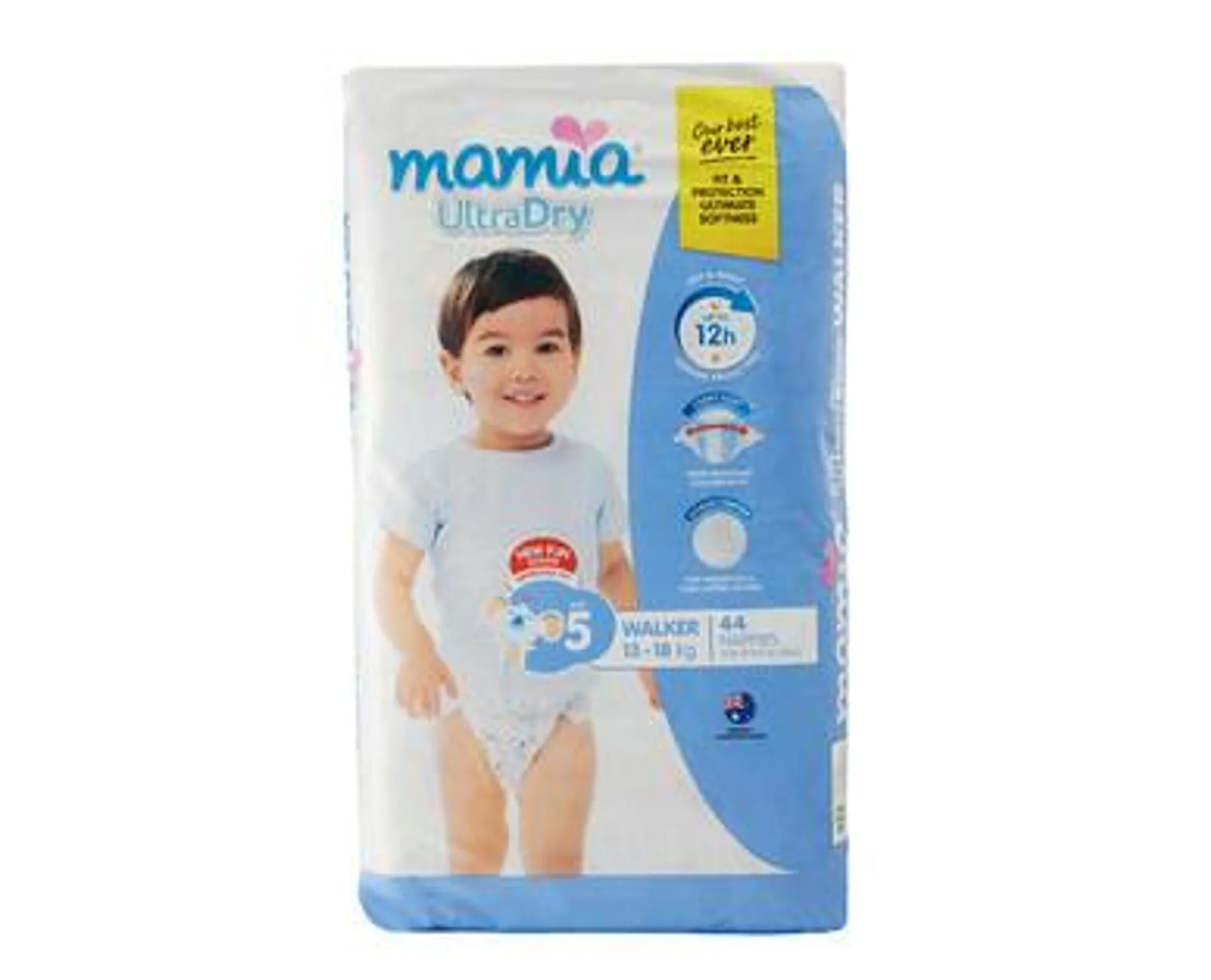 MAMIA ® Unisex Walker Nappies 13kg-18kg 44pk