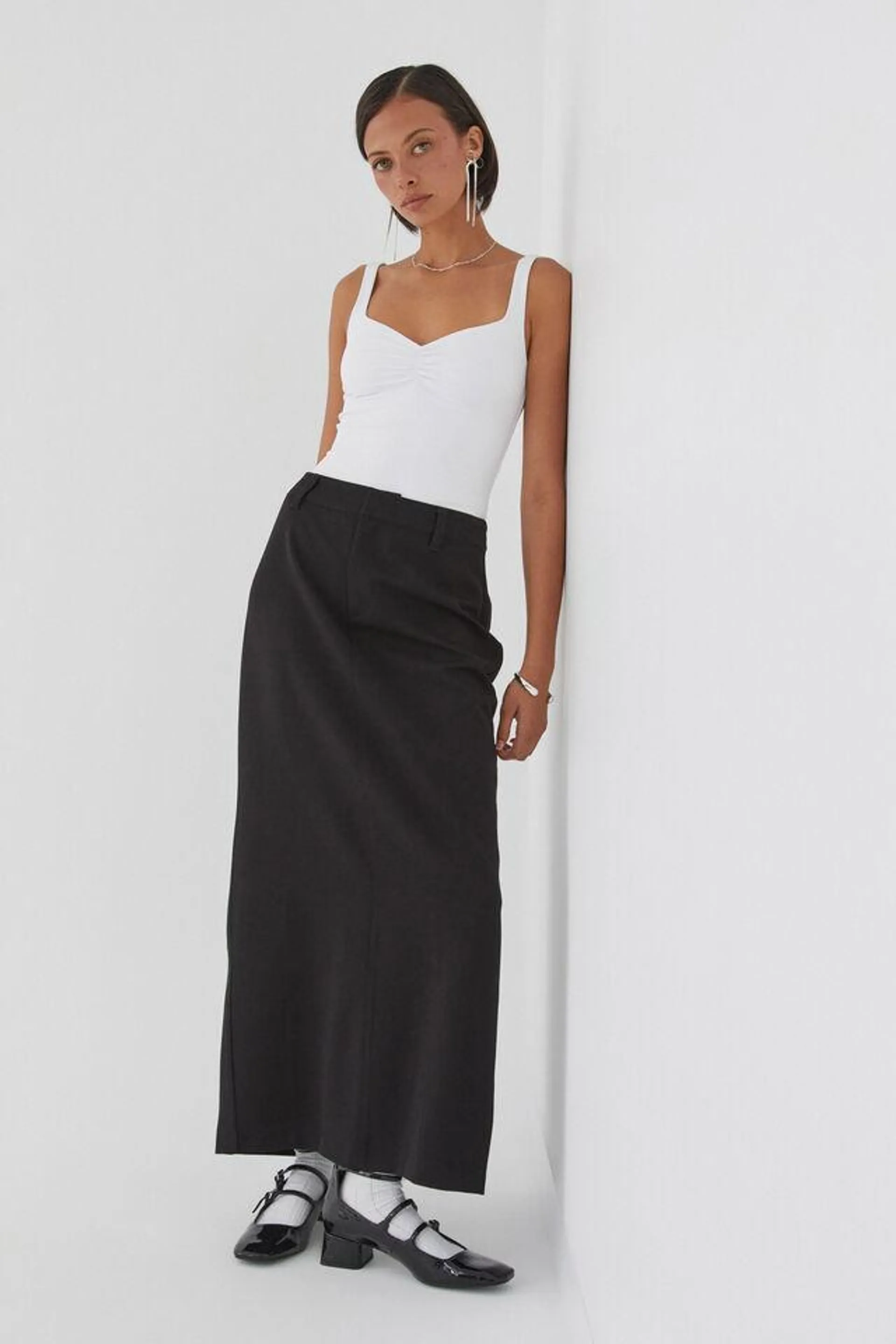 Chloe Tailored Maxi Skirt