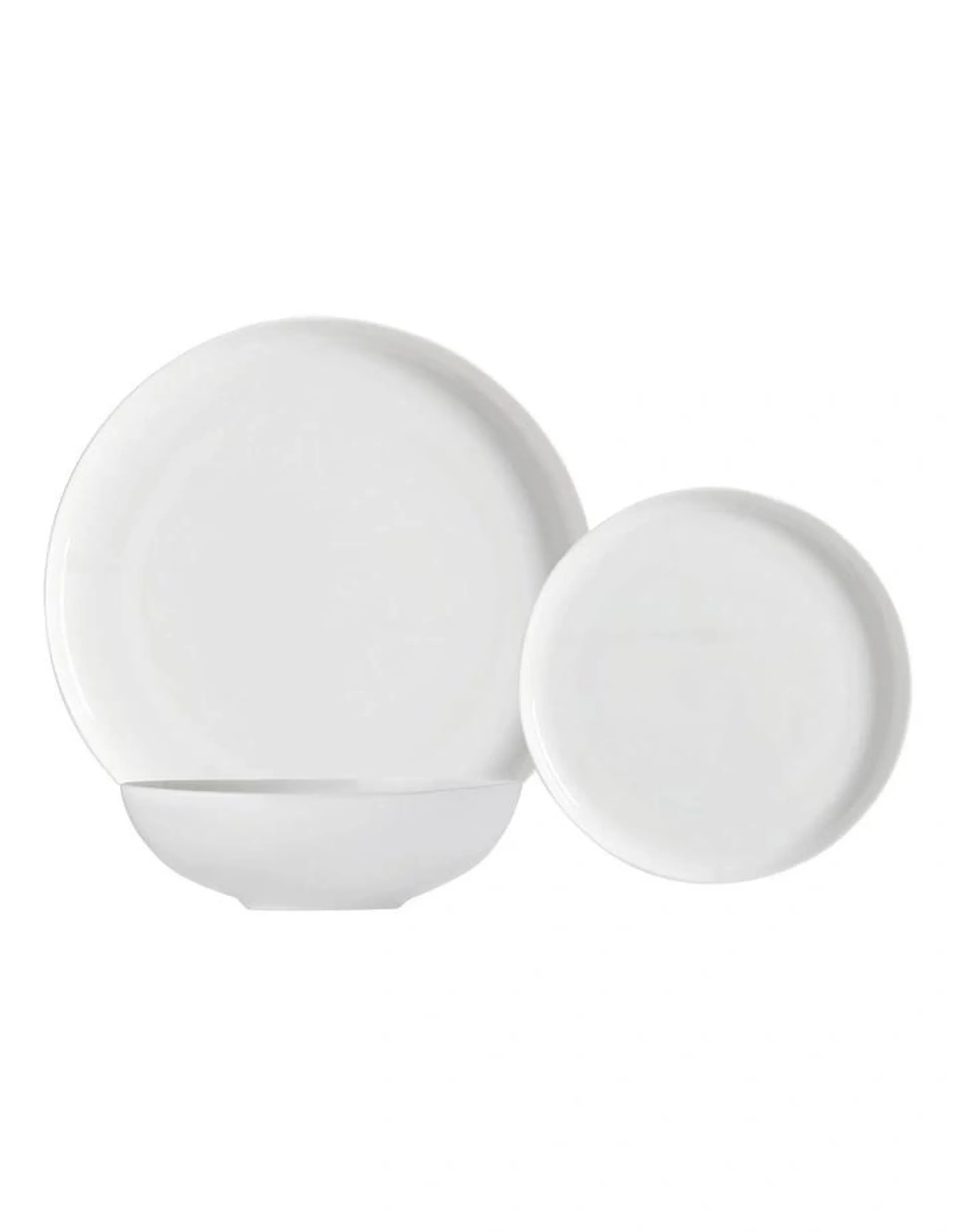 Cashmere Mansion High Rim Dinner Set Gift Boxed 18 Piece in White