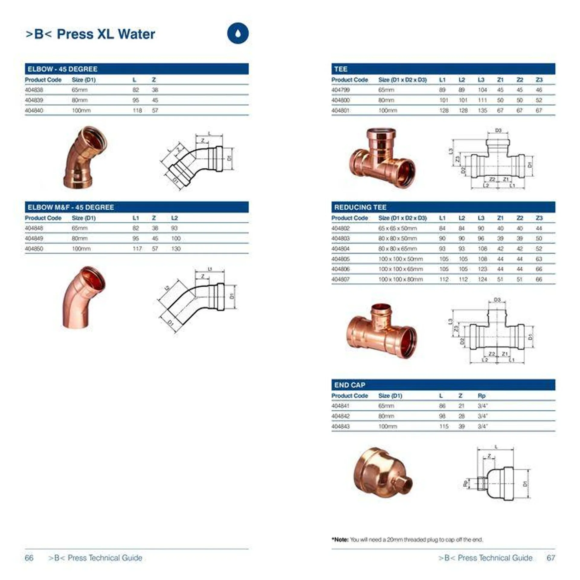 >B< Press Fitting System - 34