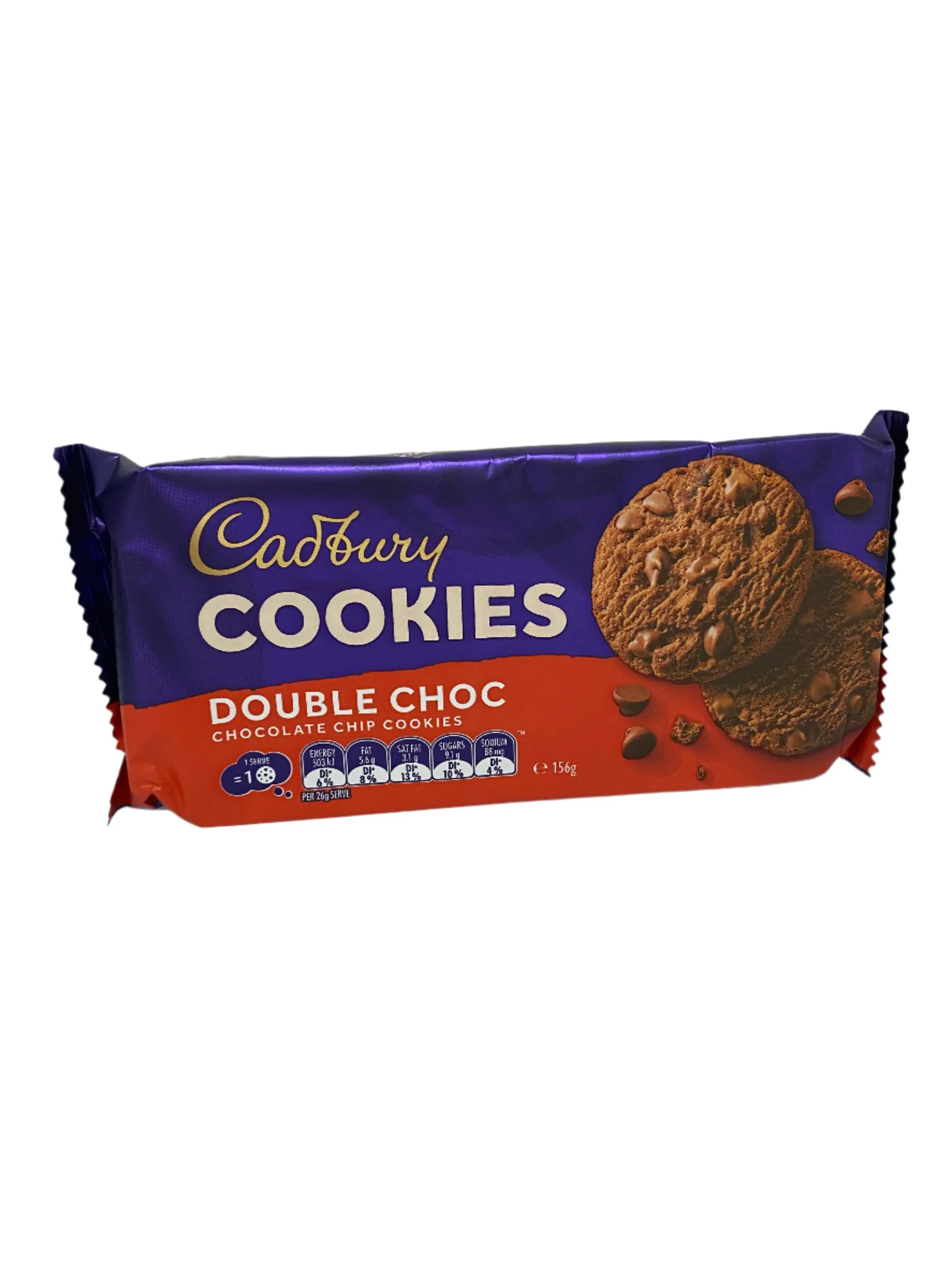 Cadbury Cookies Double Choc 156g